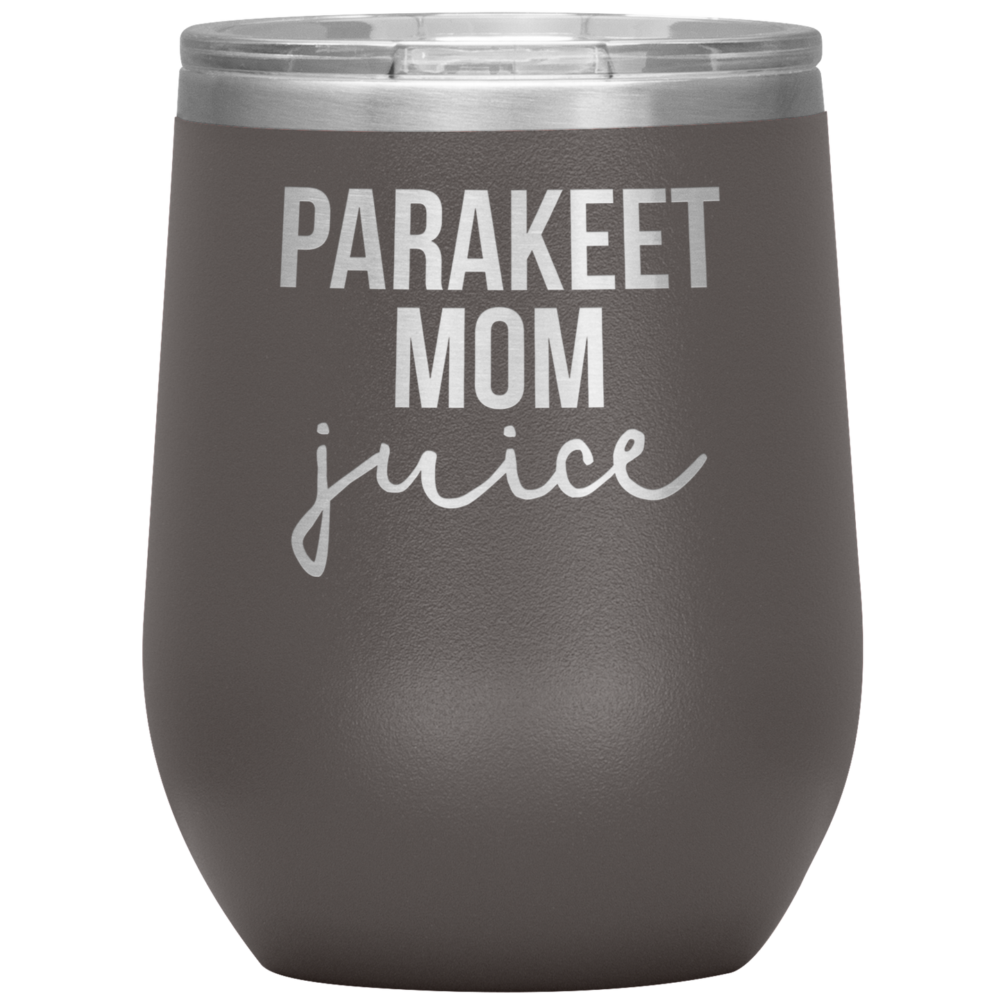 Parakeet Mom Wine Tumbler, Parakeet Mom Gifts, Travel Wine Cup, Birthday Gifts for Men and Women