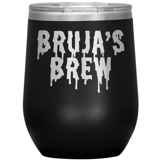 Bruja Wine Tumbler, Bruja Gifts, Travel Wine Cup, Birthday Gifts for Men and Women