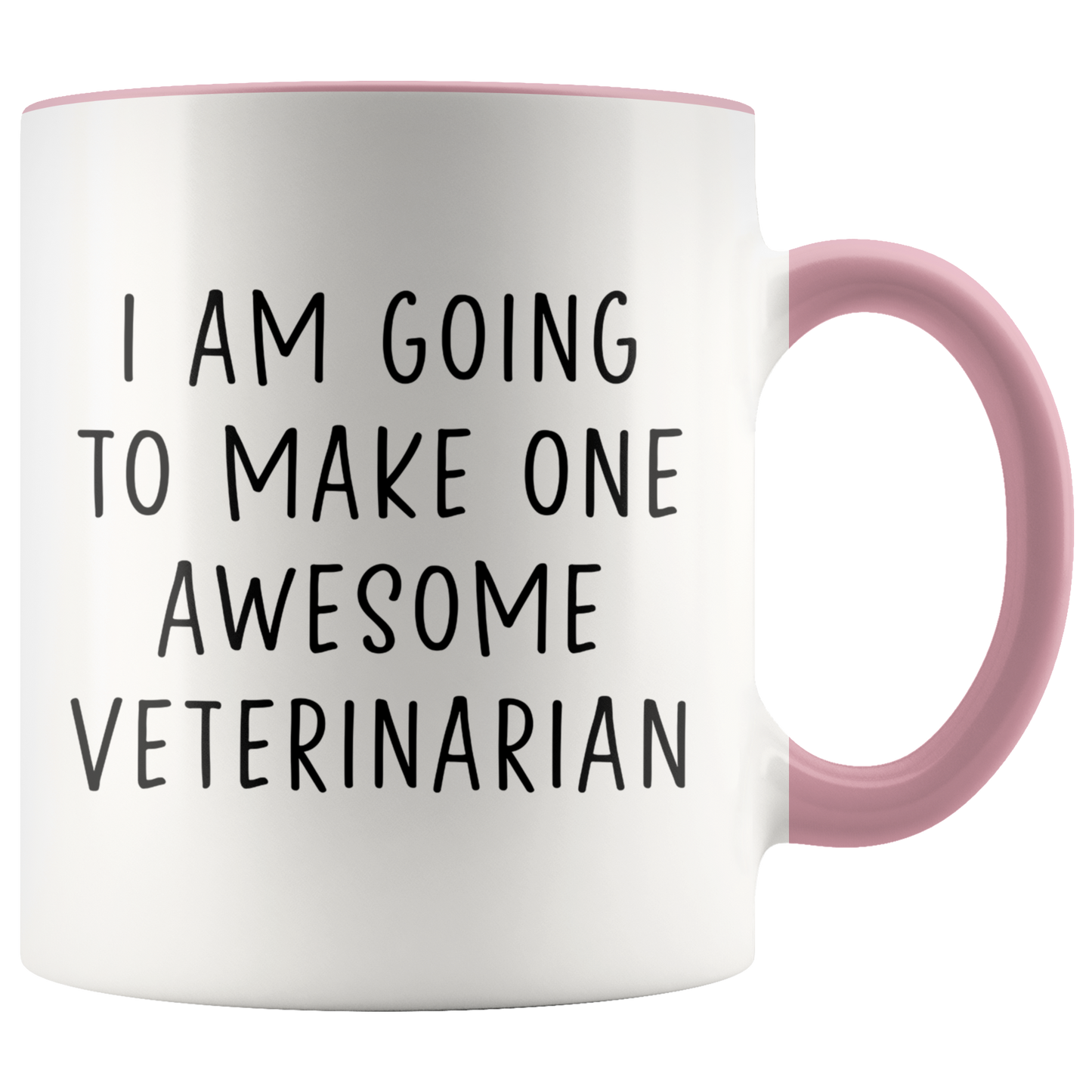 Vet Graduation Gifts, Veterinary Coffee Mug, Veterinarian Two Tone Accent Cup, Birthday Gift for Men and Women