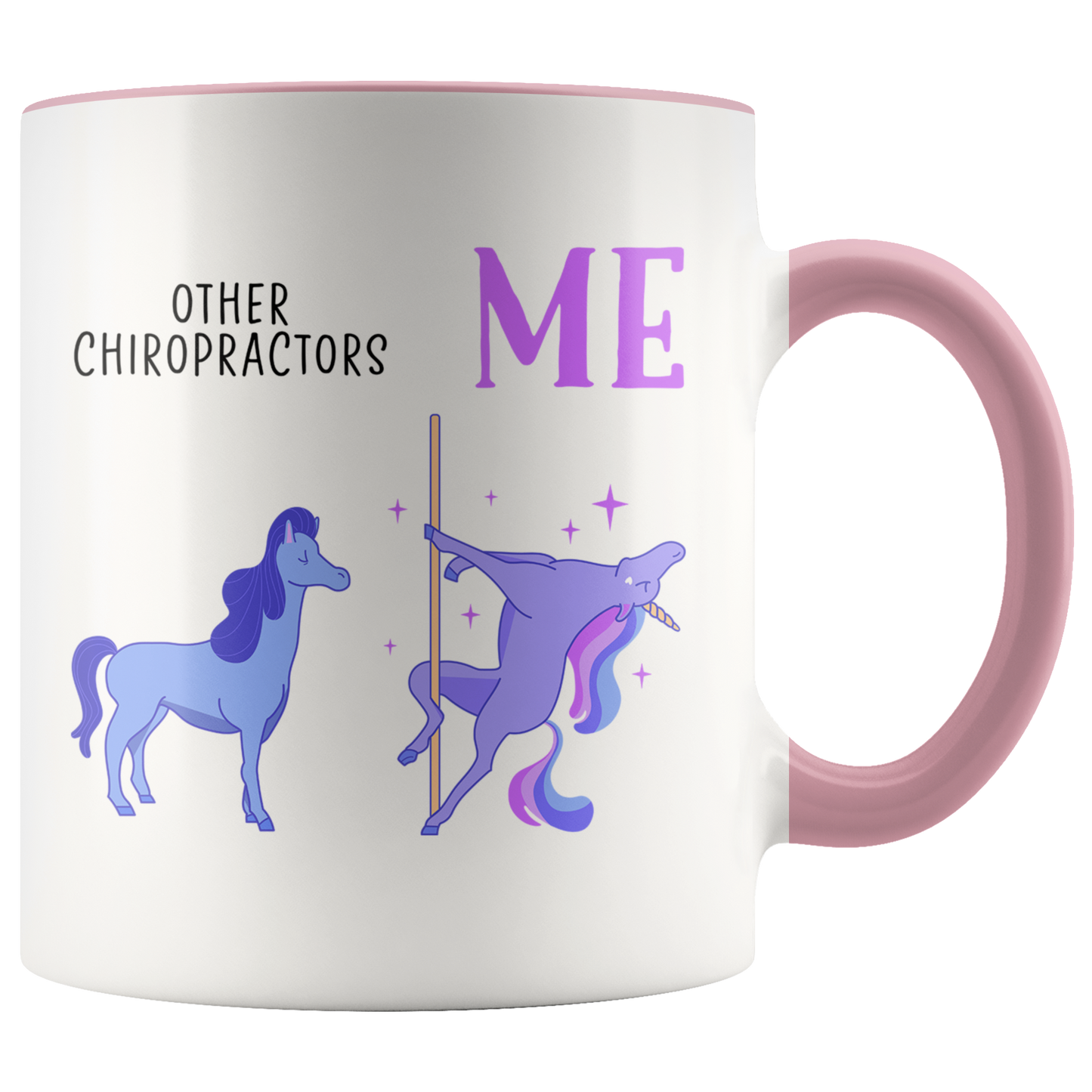 Chiropractor Gifts, Coffee Mug, Two Tone Accent Cup, Birthday Gift for Men and Women