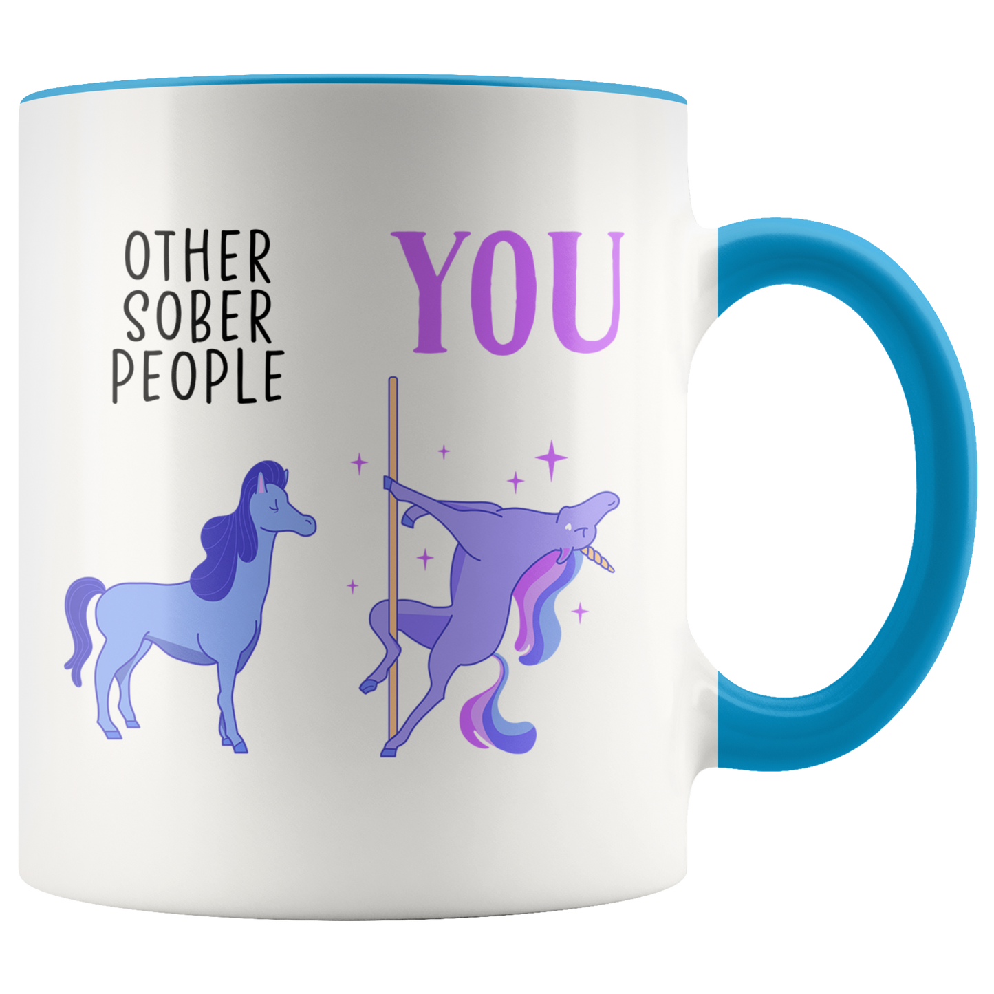 Sobriety Gifts, Coffee Mug, Two Tone Accent Cup, Birthday Gift for Men and Women