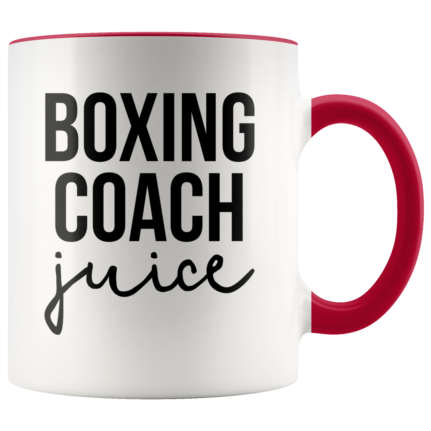 Boxing Coach Gifts, Coffee Mug, Two Tone Accent Cup, Birthday Gift for Men and Women