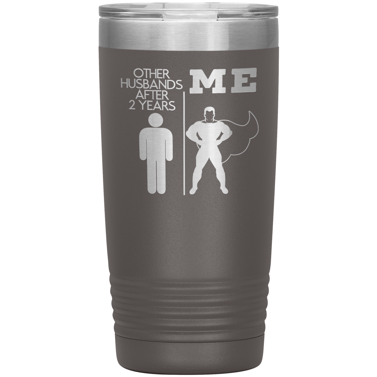 2nd Anniversary Tumbler, 2nd Anniversary Gifts, Travel Coffee Mug, Birthday Gifts for Men and Women