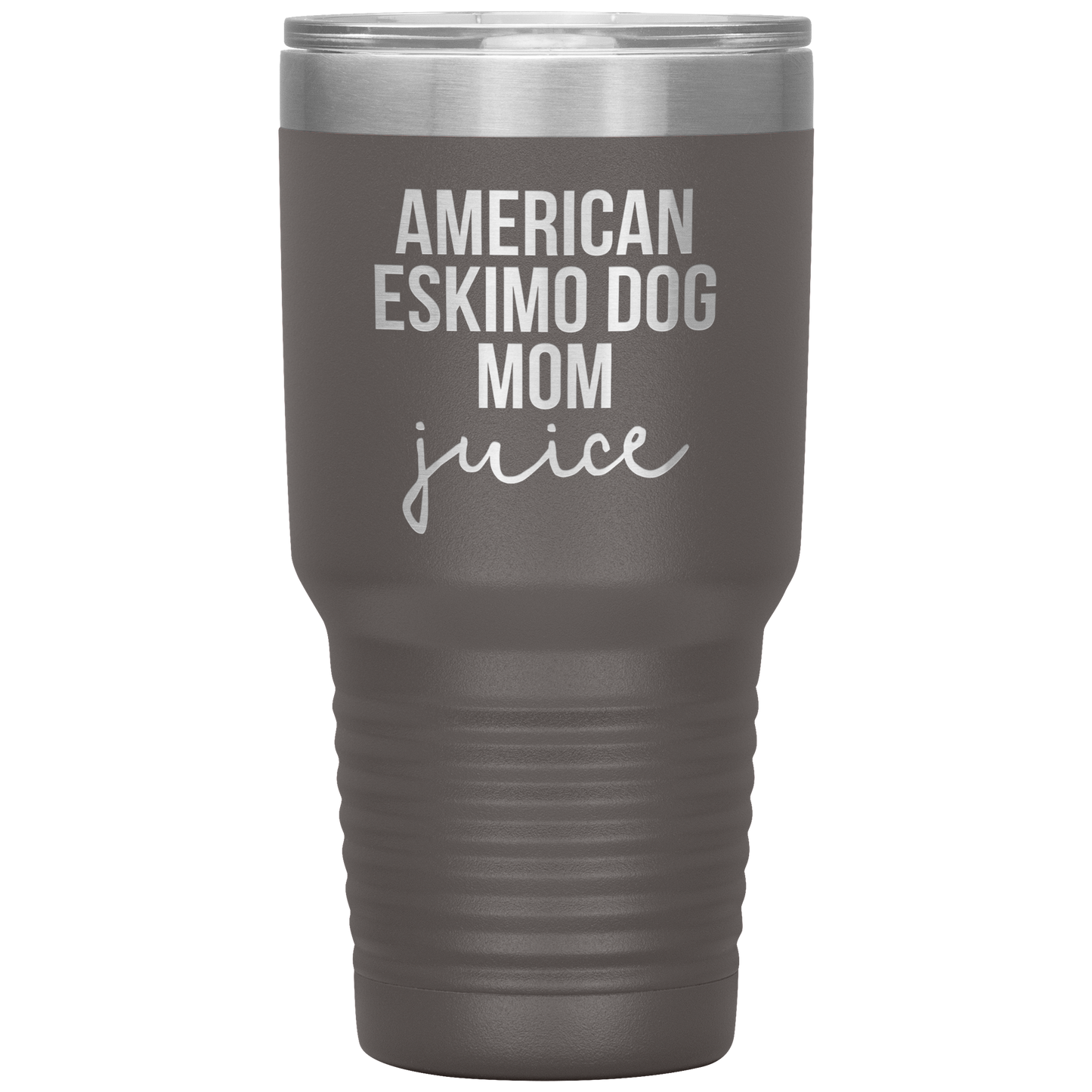 American Eskimo Dog Mom Tumbler, Funny Travel Coffee Mug, Birthday Gifts for Men and Women