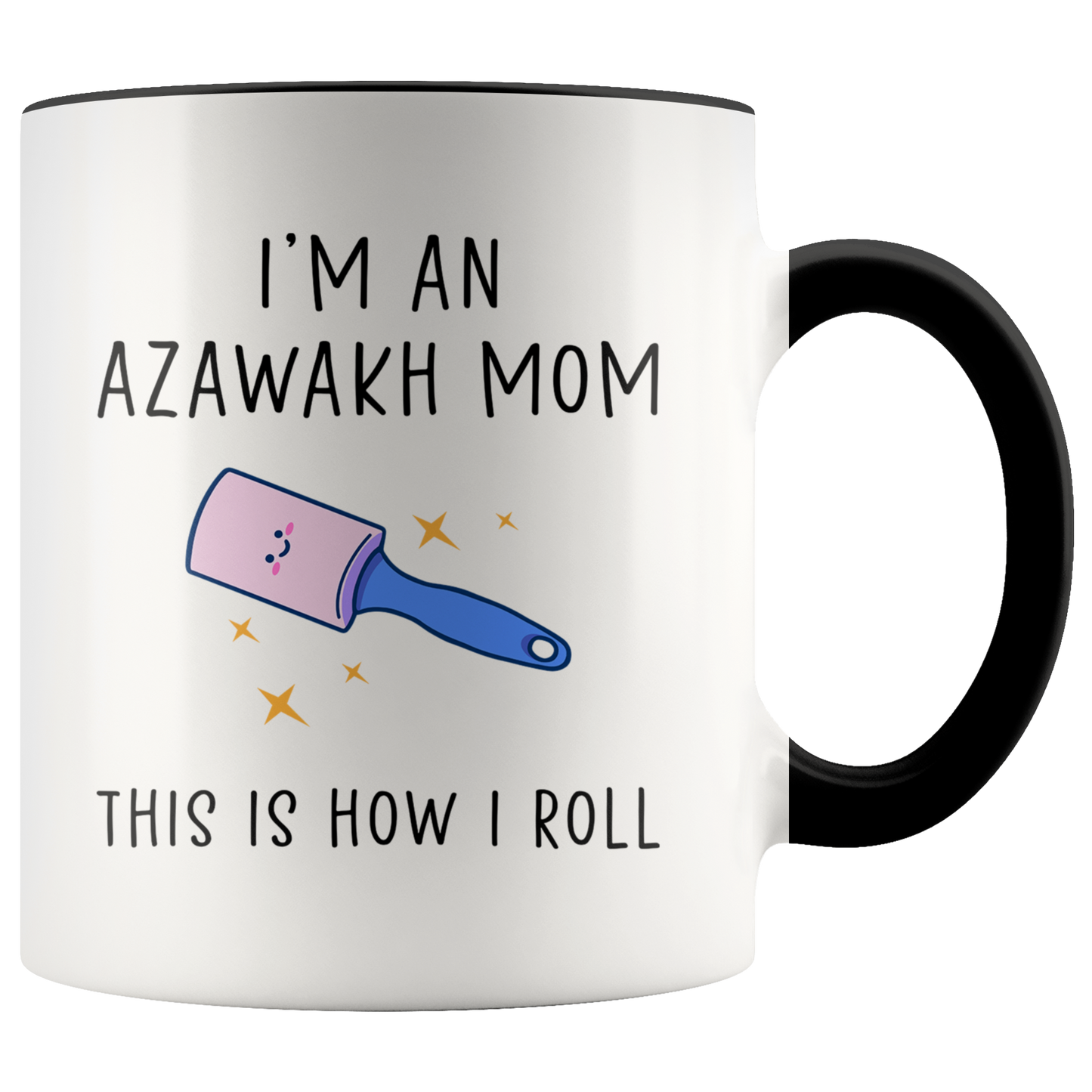 Azawakh Mom Gifts, Coffee Mug, Two Tone Accent Cup, Birthday Gift for Men and Women