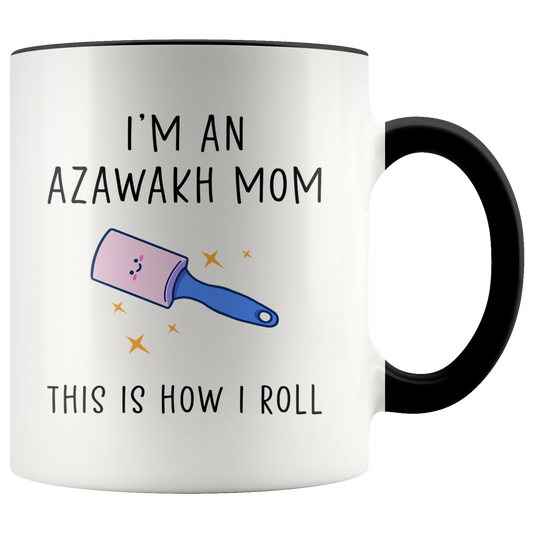 Azawakh Mom Gifts, Coffee Mug, Two Tone Accent Cup, Birthday Gift for Men and Women