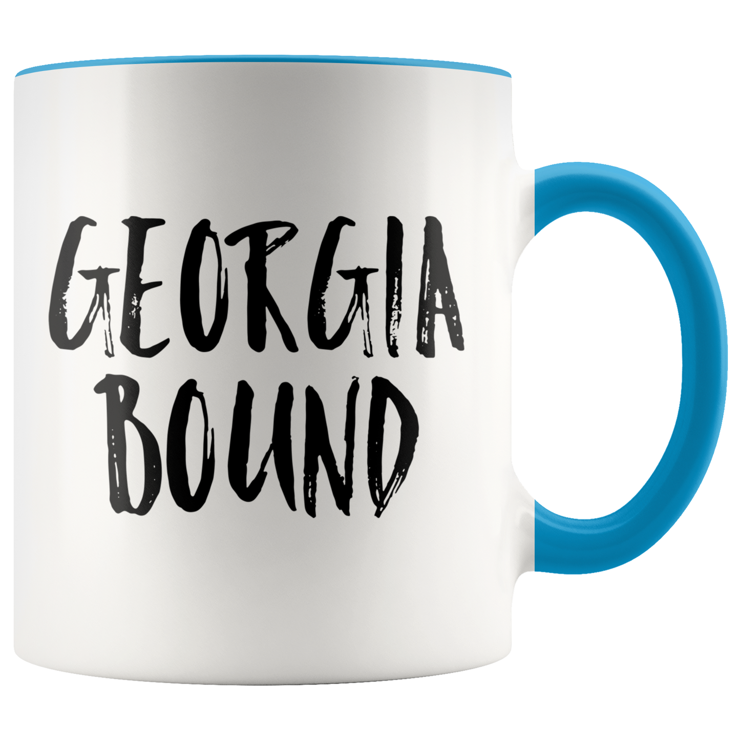 Moving to Georgia Gifts, Moving Away Coffee Mug, Two Tone Accent Cup, Birthday Gift for Men and Women