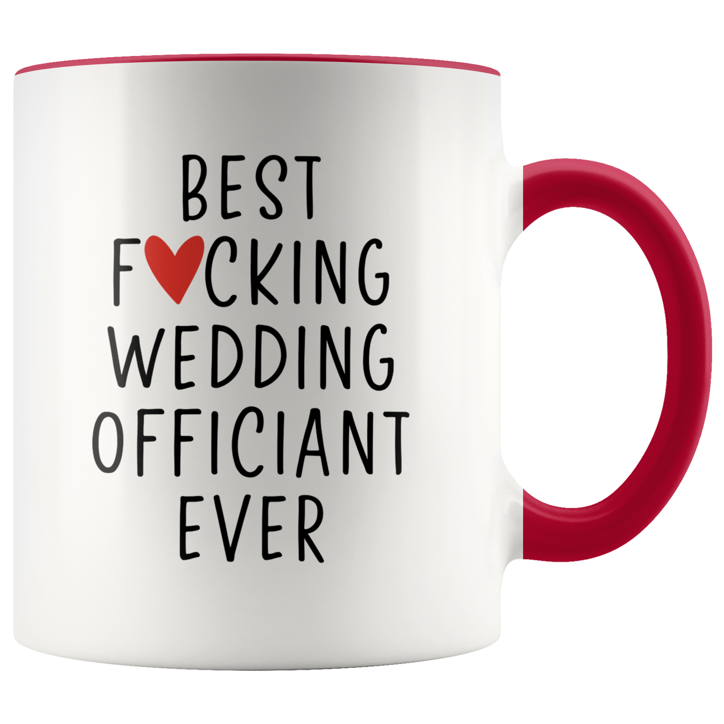 Wedding Officiant Gifts, Coffee Mug, Two Tone Accent Cup, Birthday Gift for Men and Women