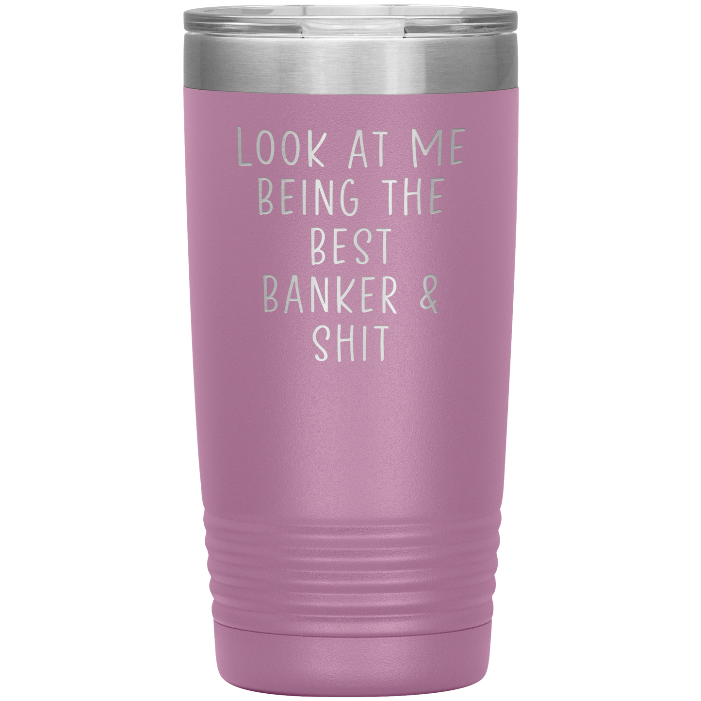 Banker Tumbler, Funny Travel Coffee Mug, Birthday Gifts for Men and Women