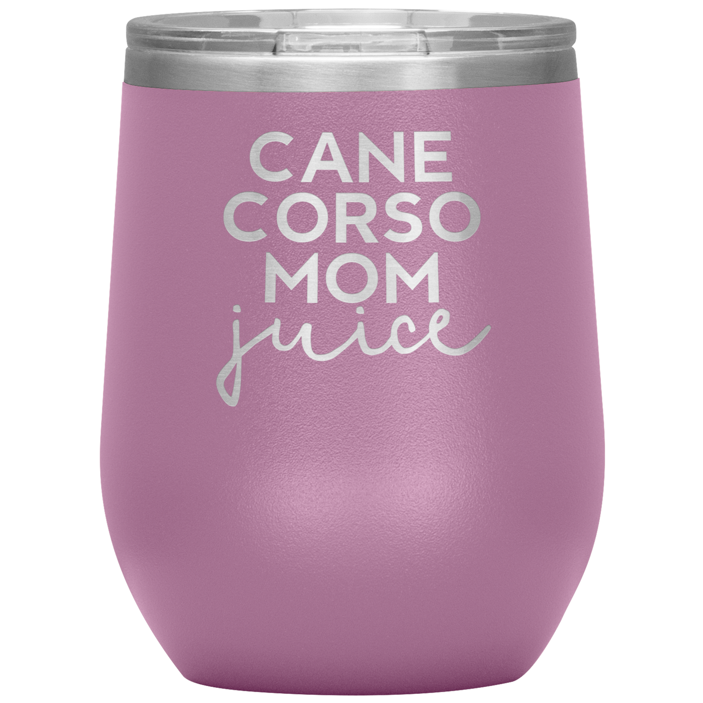 Cane Corso Mamma Wine Tumbler, Cane Corso Mamma Doni, Cane Corso Mamma Wine Cup, Regali di compleanno per Uomini e Donne