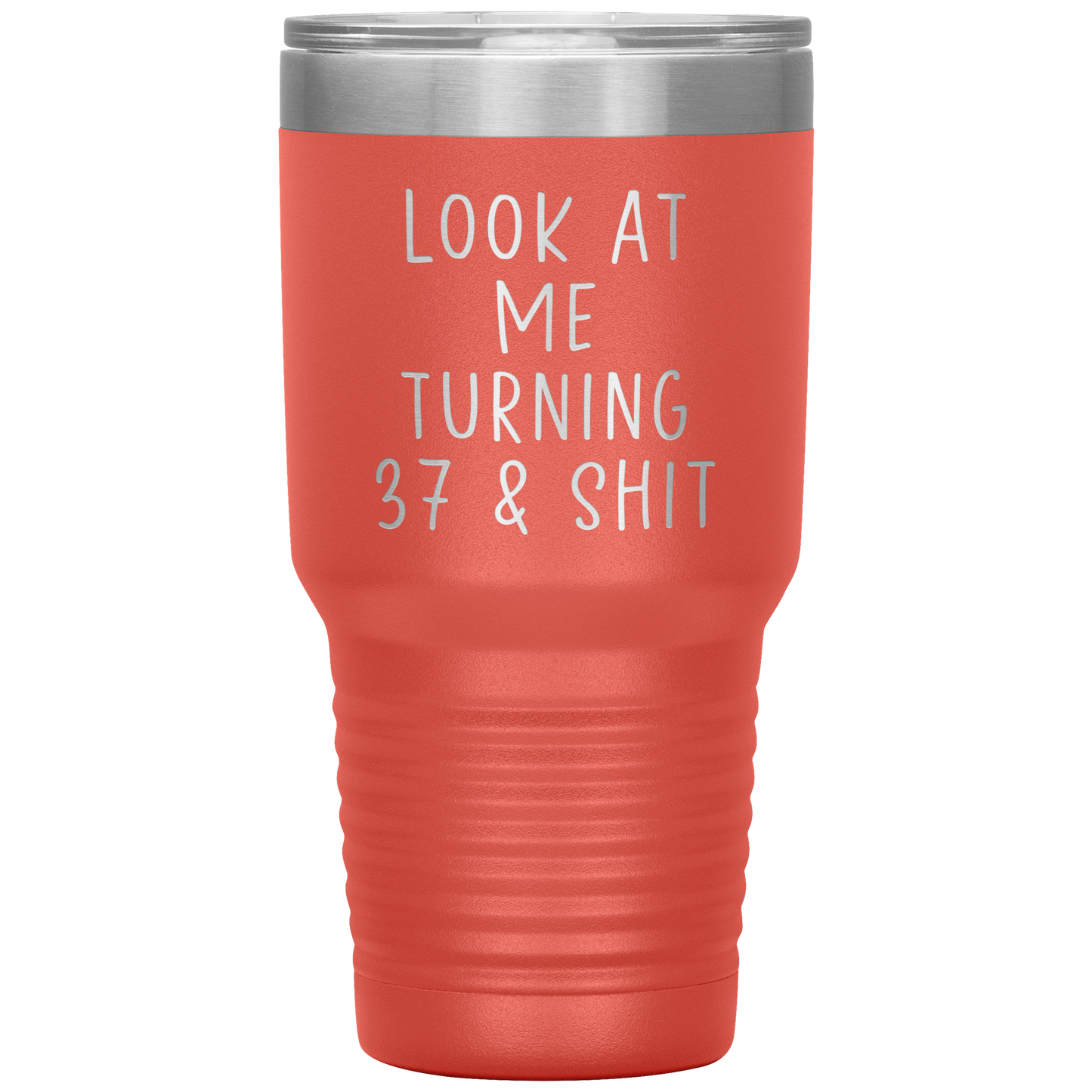 37th Birthday Tumbler, 37th Birthday Gifts, Travel Coffee Mug, Birthday Gifts for Men and Women