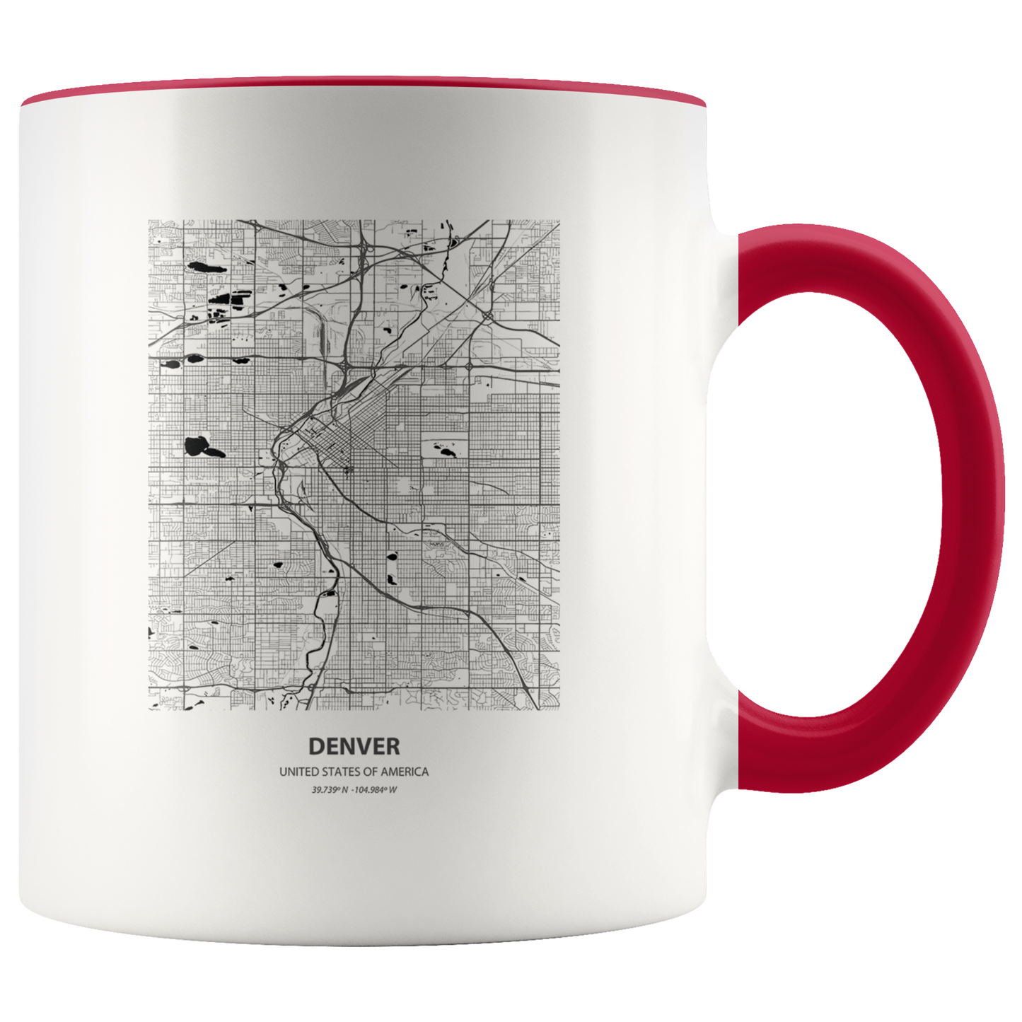 Moving to Denver Gifts, Colorado Moving Away Coffee Mug, Two Tone Accent Cup, Birthday Gift for Men and Women