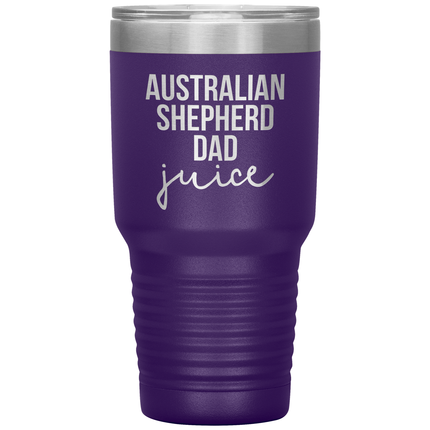 Australian Shepherd Dad Tumbler, Funny Travel Coffee Mug, Birthday Gifts for Men and Women