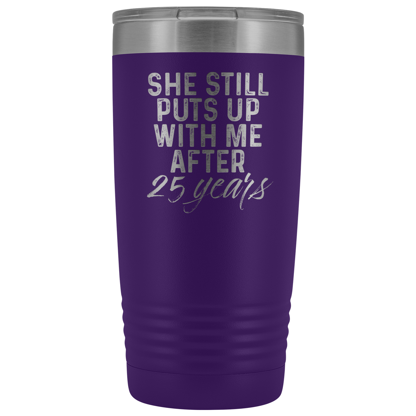 Cadeau 25e anniversaire 25 année anniversaire de mariage Tasse de café Drôle mari Tumbler Cadeaux pour lui anniversaire pour les hommes Coupe