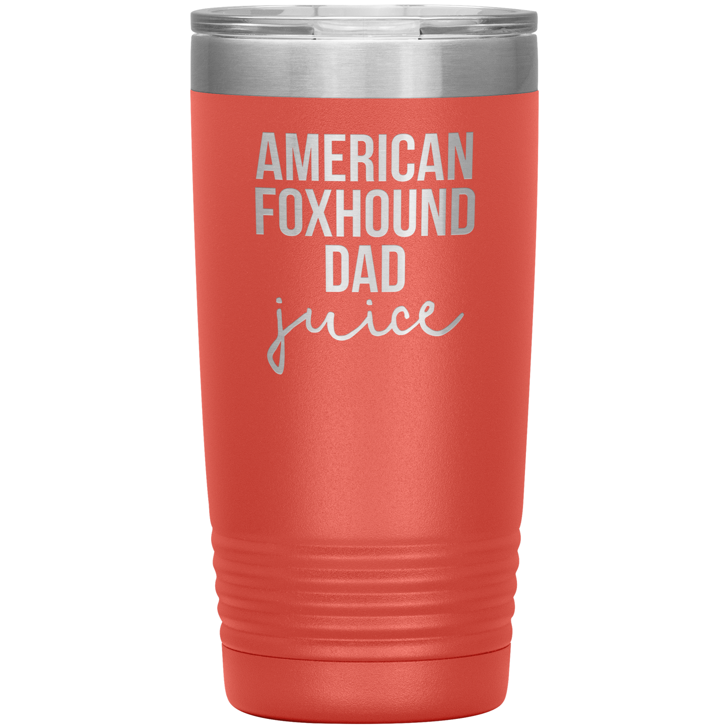 American Foxhound Dad Tumbler, Funny Travel Coffee Mug, Birthday Gifts for Men and Women