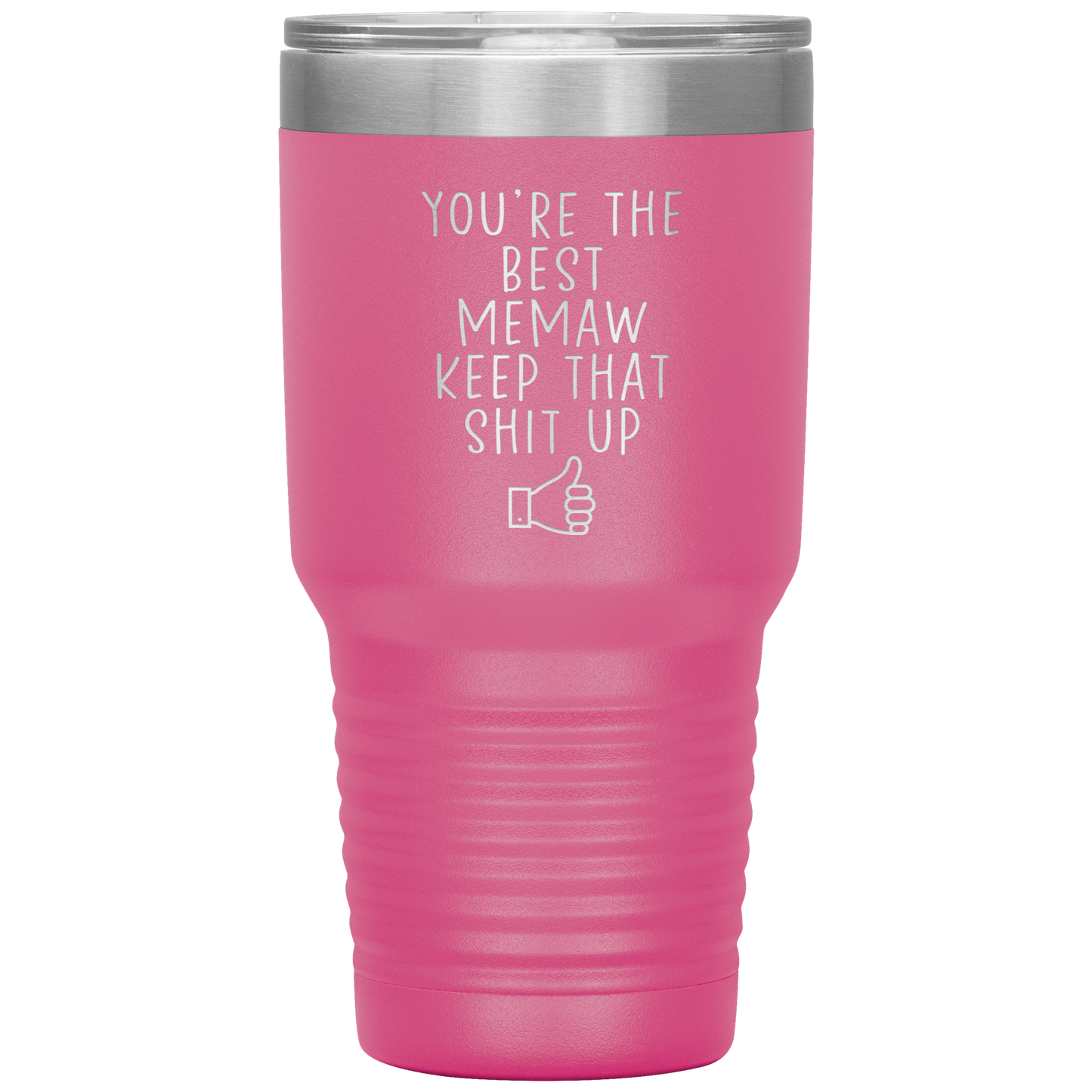 Memaw Tumbler, Memaw Cadeaux, Travel Coffee Mug, Cadeaux d’anniversaire pour hommes et femmes