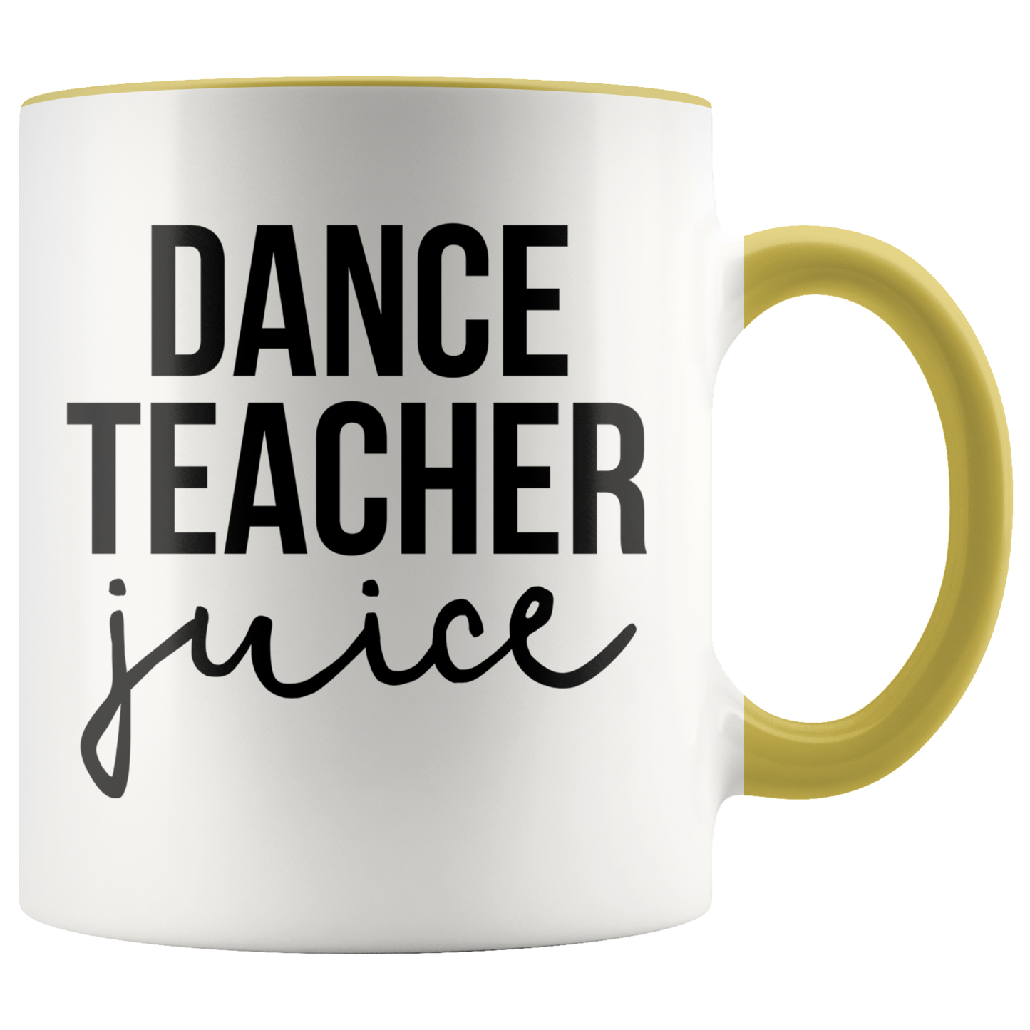 Dance Teacher Gifts, Coffee Mug, Two Tone Accent Cup, Birthday Gift for Men and Women