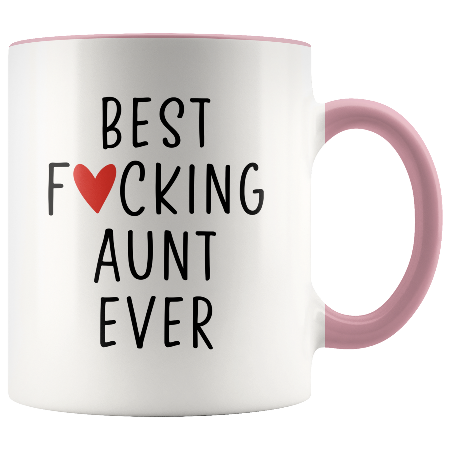 Aunt Gifts, Coffee Mug, Two Tone Accent Cup, Birthday Gift for Men and Women