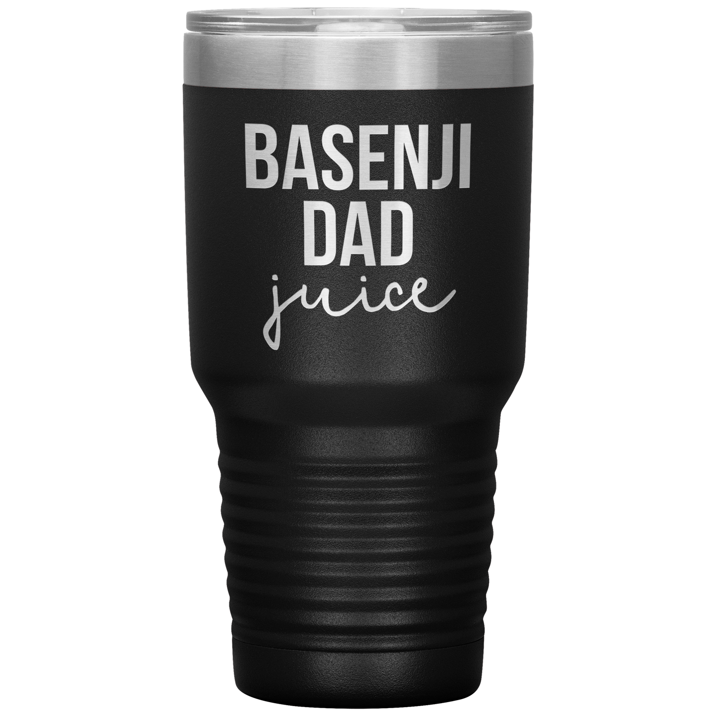 Basenji Dad Tumbler, Funny Travel Coffee Mug, Birthday Gifts for Men and Women