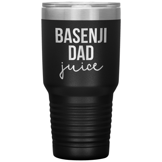 Basenji Dad Tumbler, Funny Travel Coffee Mug, Birthday Gifts for Men and Women