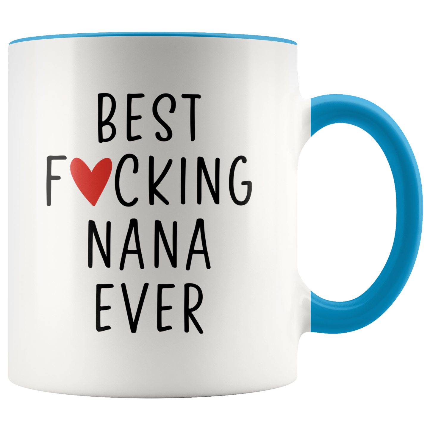 Nana Gifts, Coffee Mug, Two Tone Accent Cup, Birthday Gift for Men and Women