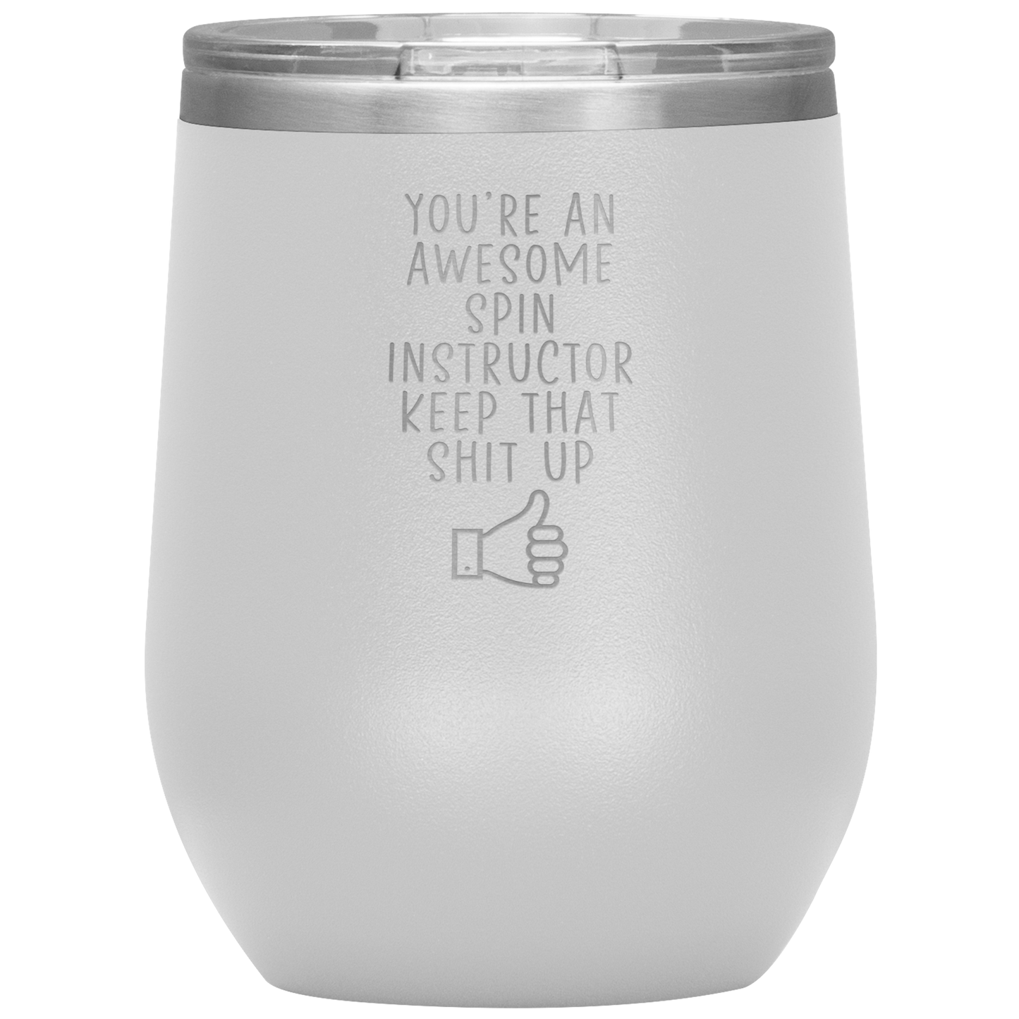 Spin instructeur vin Tumbler, Spin instructeur Cadeaux, voyage Vin Tasse, Cadeaux D'anniversaire pour hommes et femmes