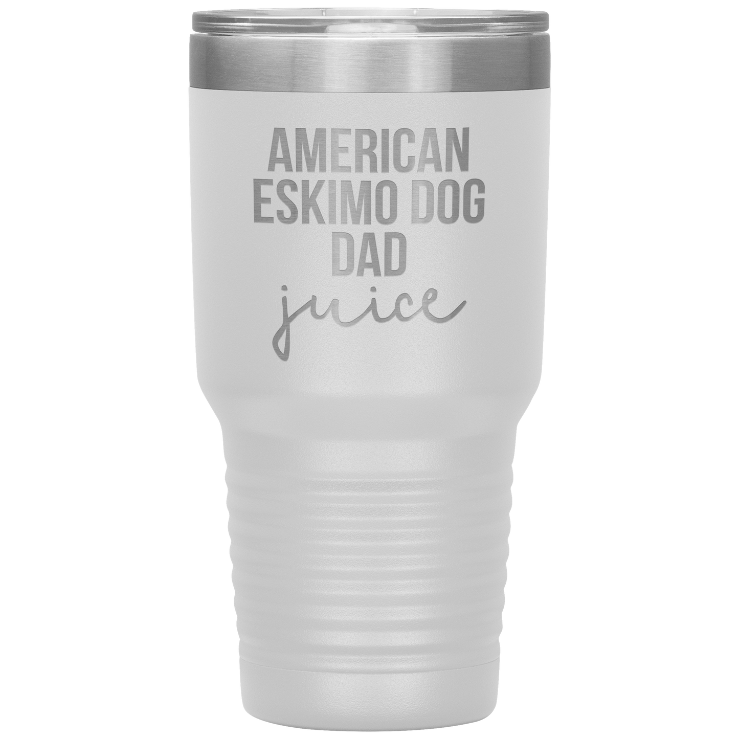 American Eskimo Dog Dad Tumbler, Funny Travel Coffee Mug, Birthday Gifts for Men and Women