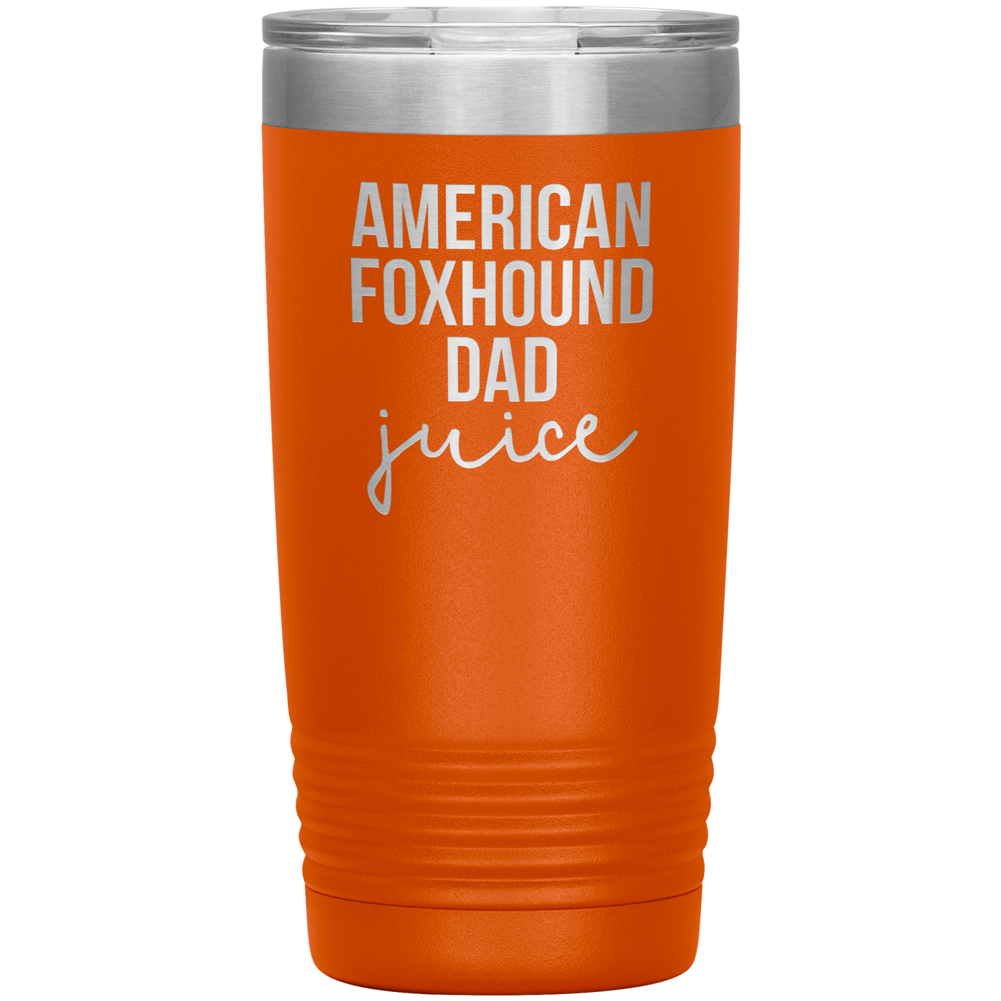 American Foxhound Dad Tumbler, Funny Travel Coffee Mug, Birthday Gifts for Men and Women