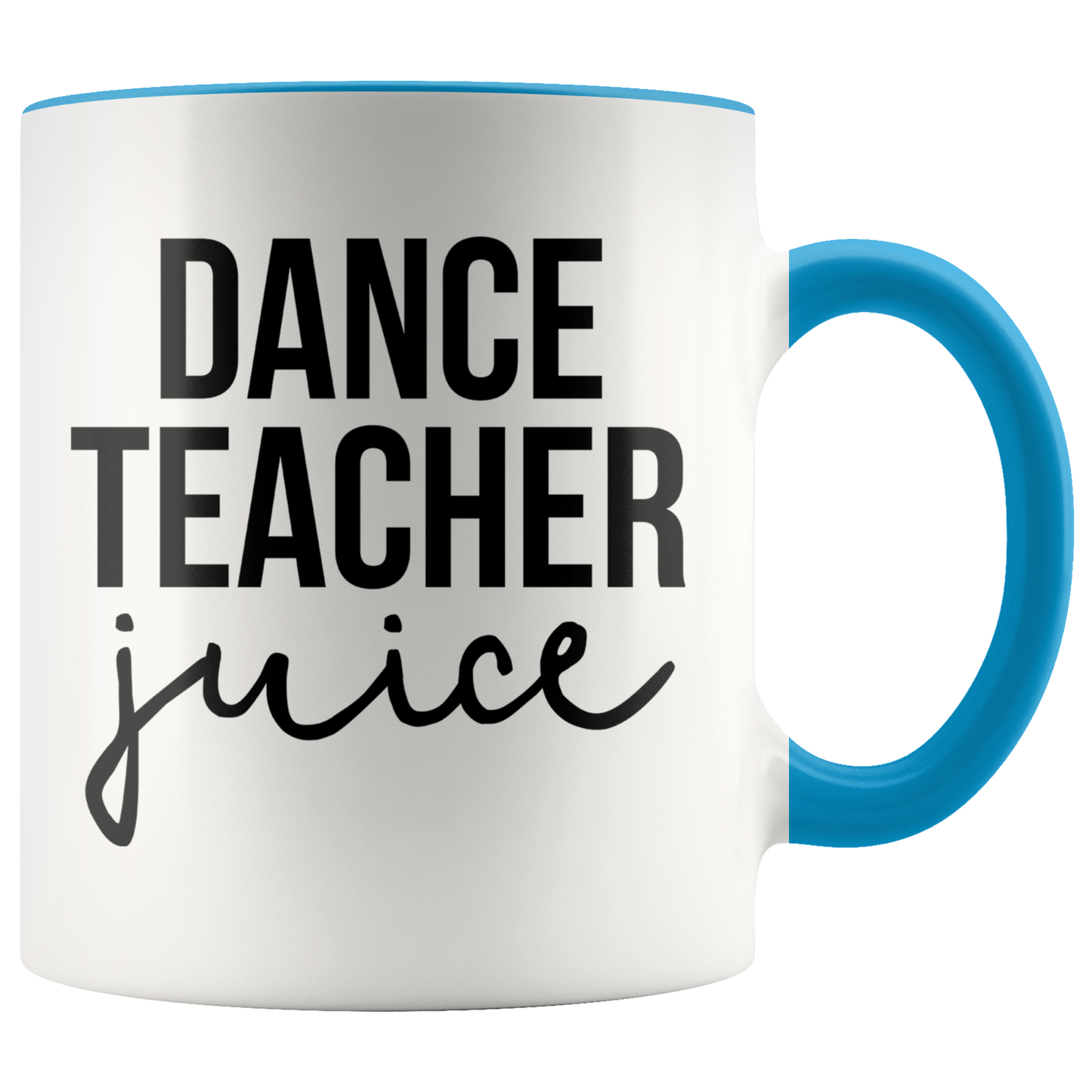 Dance Teacher Gifts, Coffee Mug, Two Tone Accent Cup, Birthday Gift for Men and Women