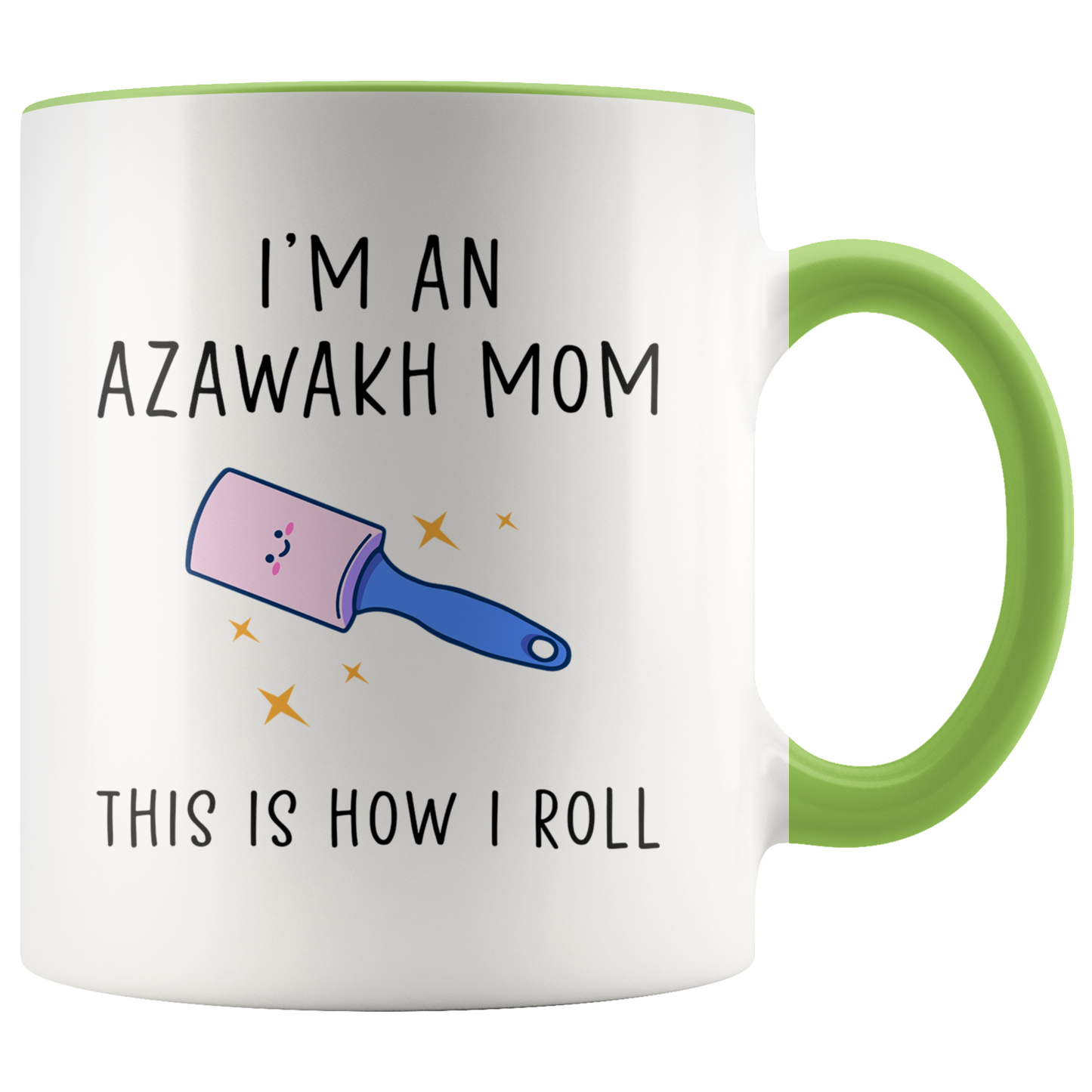 Azawakh Mom Gifts, Coffee Mug, Two Tone Accent Cup, Birthday Gift for Men and Women