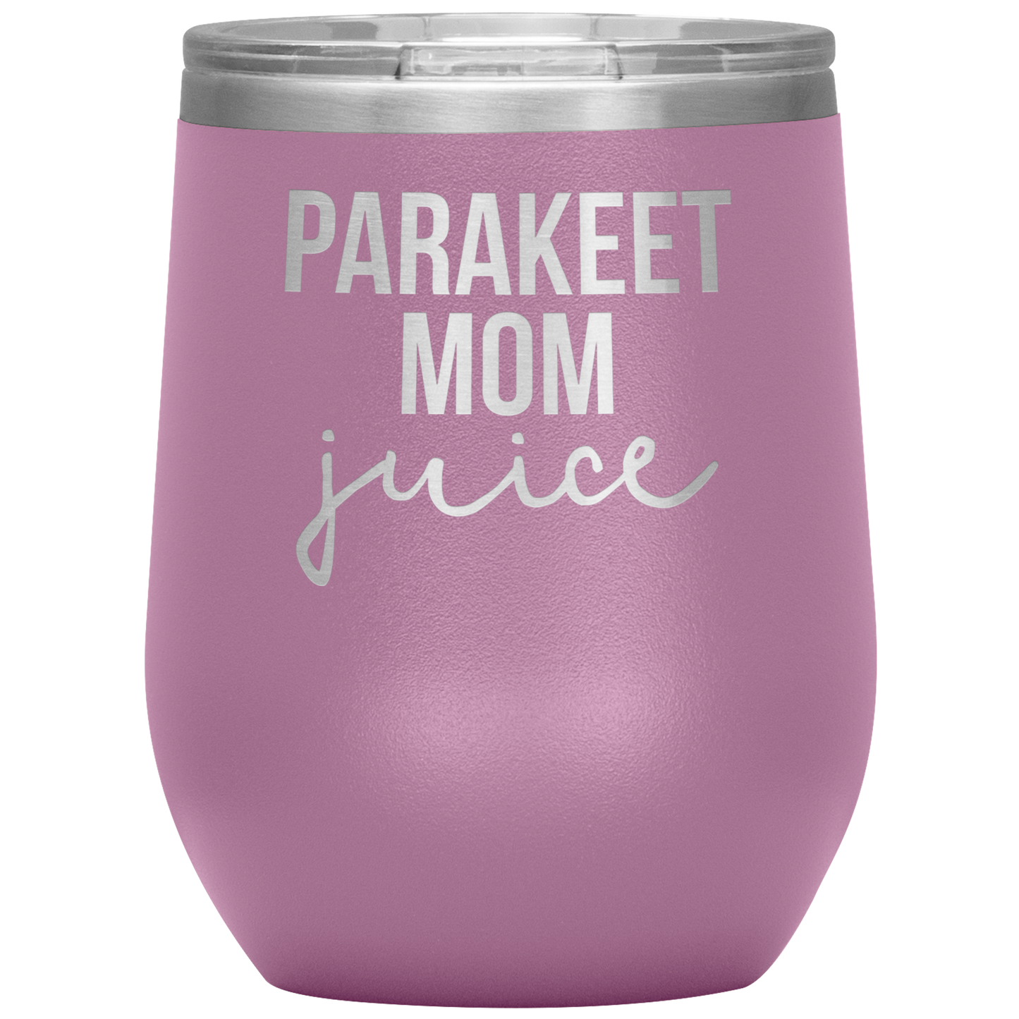 Parakeet Mom Wine Tumbler, Parakeet Mom Gifts, Travel Wine Cup, Birthday Gifts for Men and Women