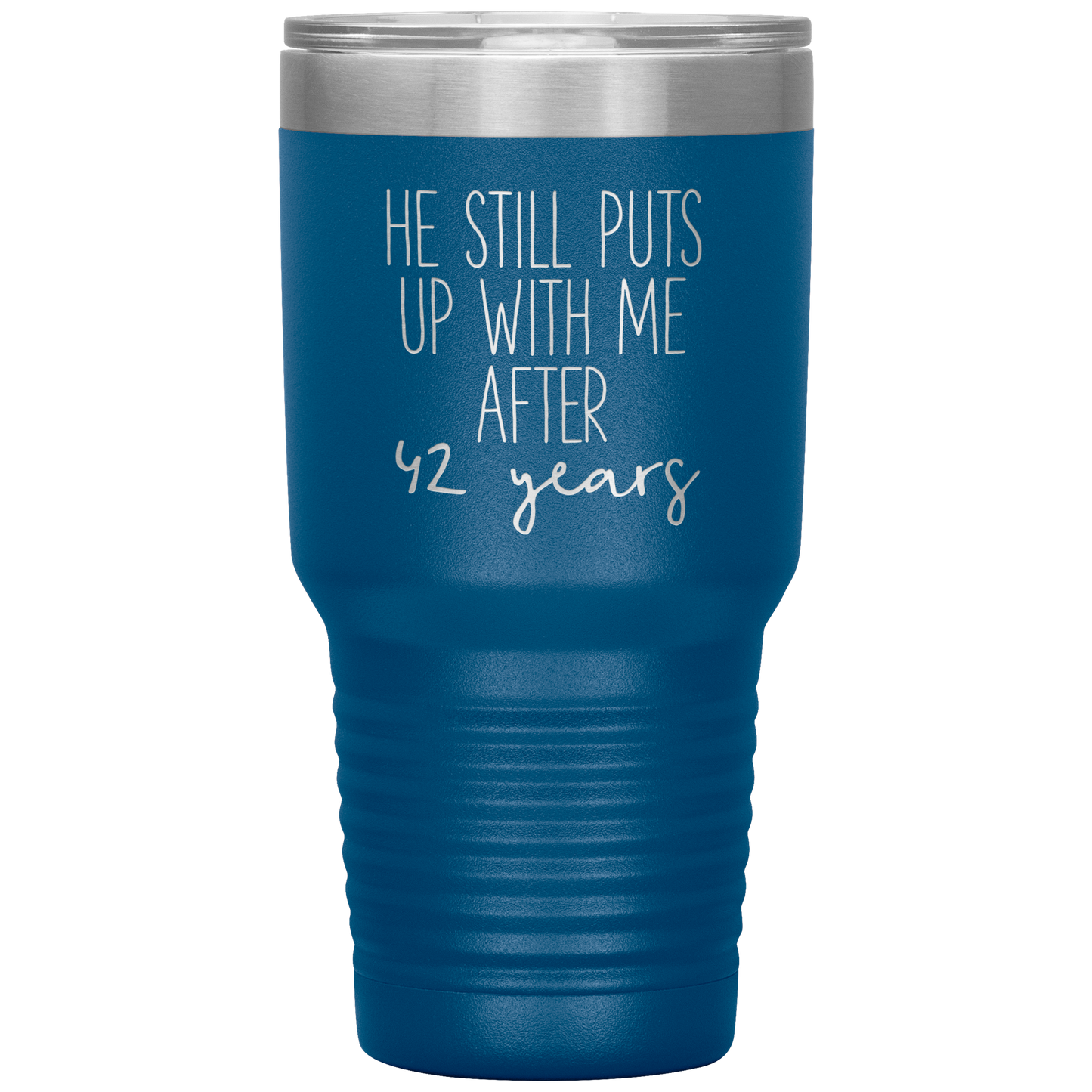 42nd Anniversary Gifts for Husband and Wife, Coffee Mug, Tumbler, Birthday Gifts for Men and Women