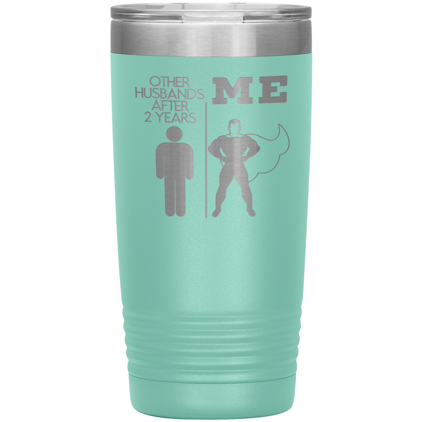 2nd Anniversary Tumbler, 2nd Anniversary Gifts, Travel Coffee Mug, Birthday Gifts for Men and Women