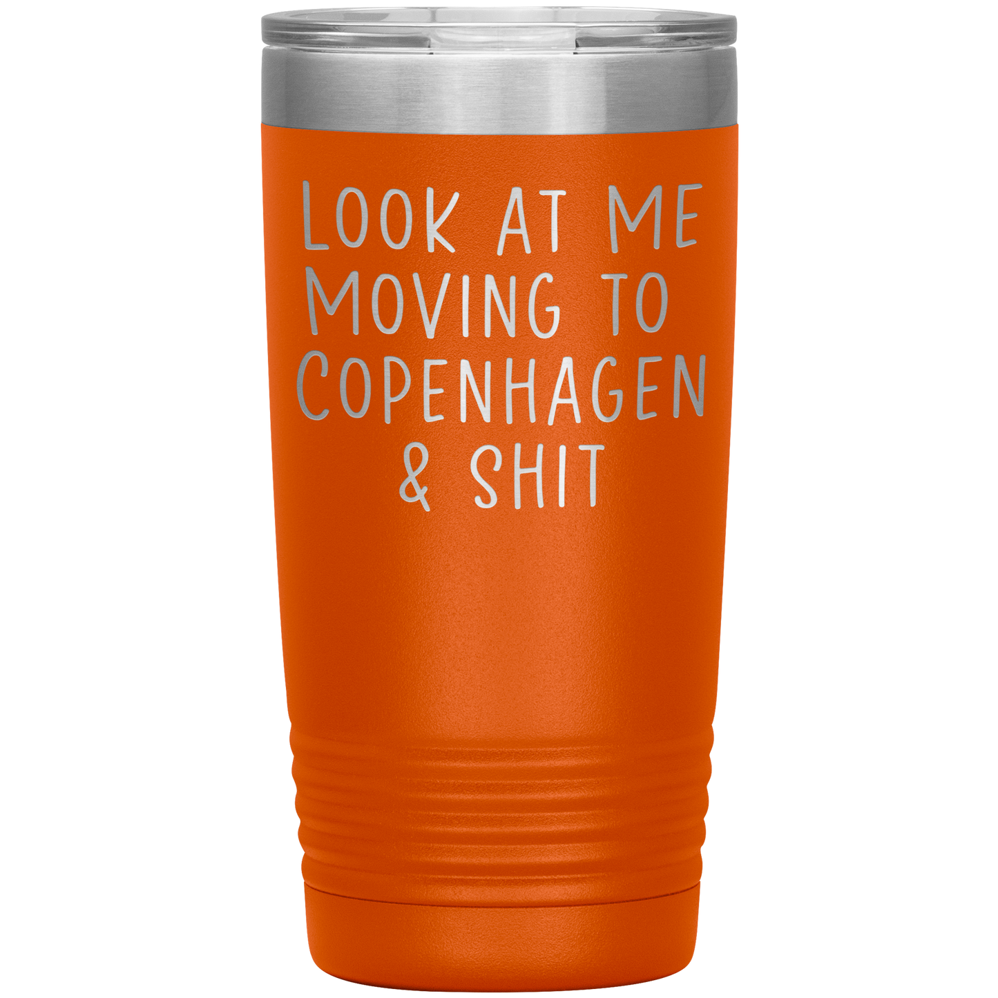 Moving to Copenhagen Denmark Tumbler, Funny Moving Away Travel Coffee Mug, Birthday Gifts for Men and Women