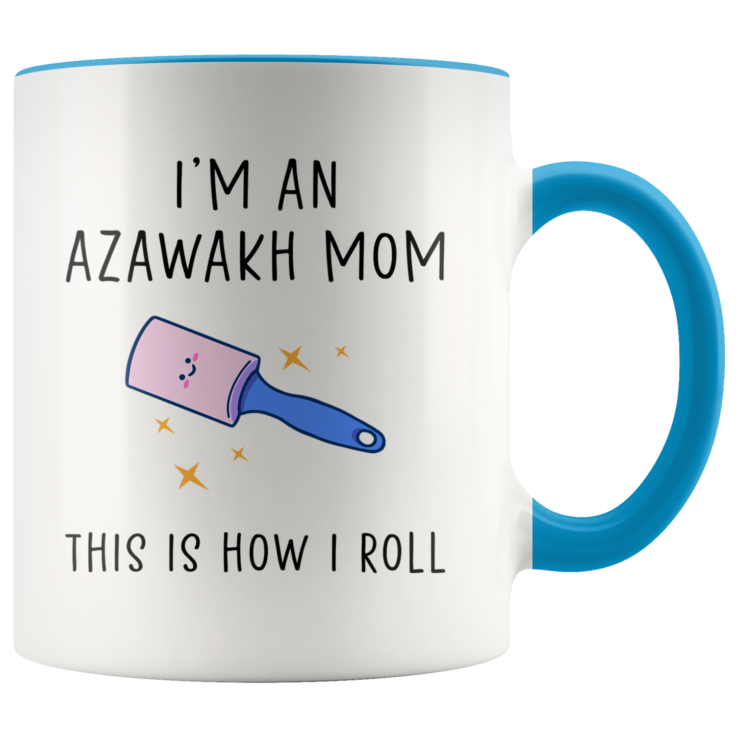 Azawakh Mom Gifts, Coffee Mug, Two Tone Accent Cup, Birthday Gift for Men and Women