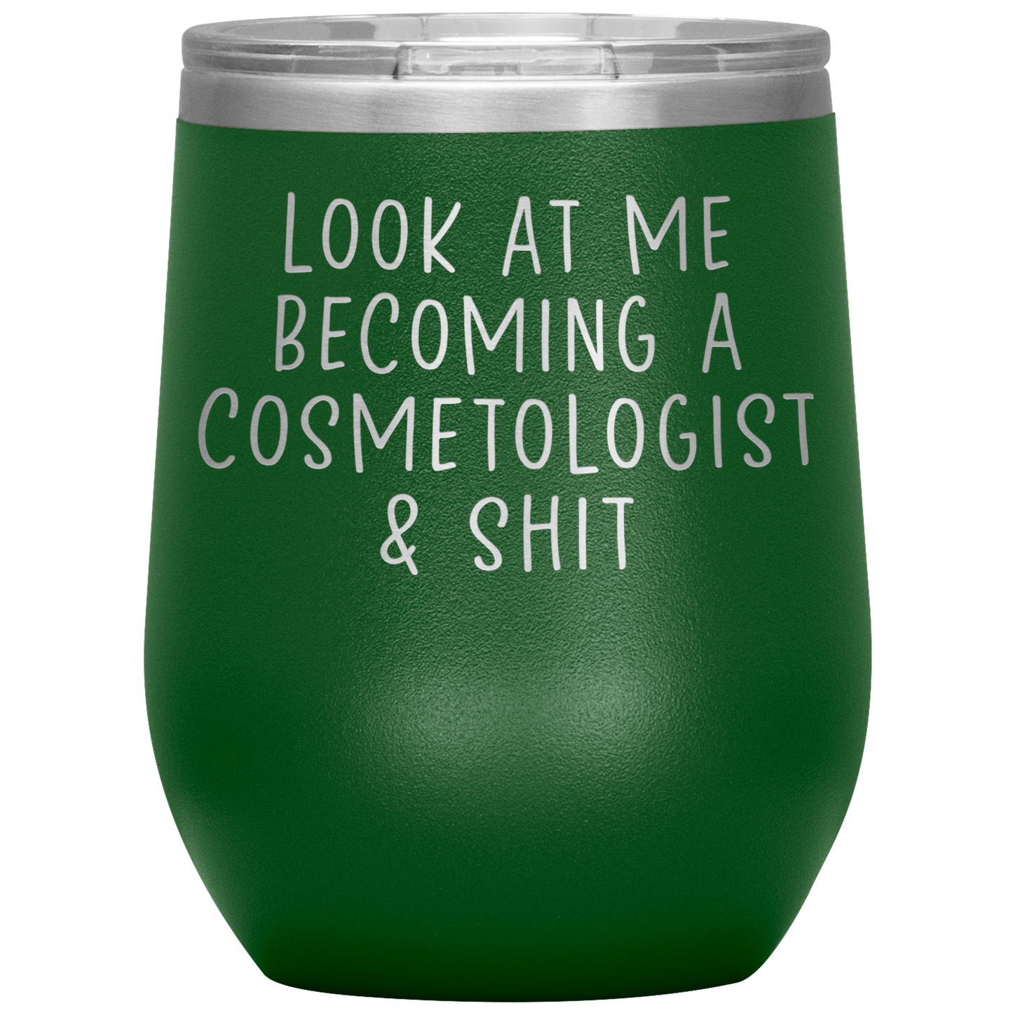 Cosmetologist Wine Tumbler, Cosmetologist Gifts, Travel Wine Cup, Birthday Gifts for Men and Women