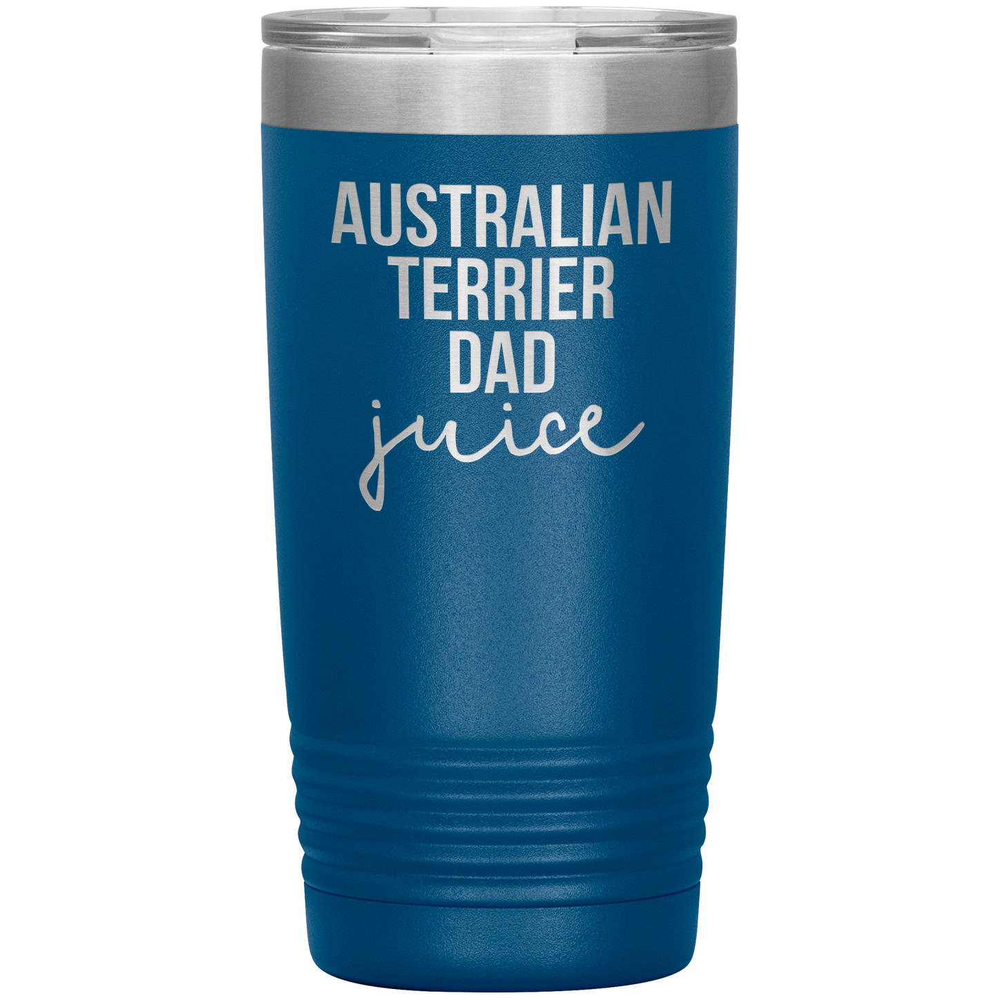 Australian Terrier Dad Tumbler, Funny Travel Coffee Mug, Birthday Gifts for Men and Women