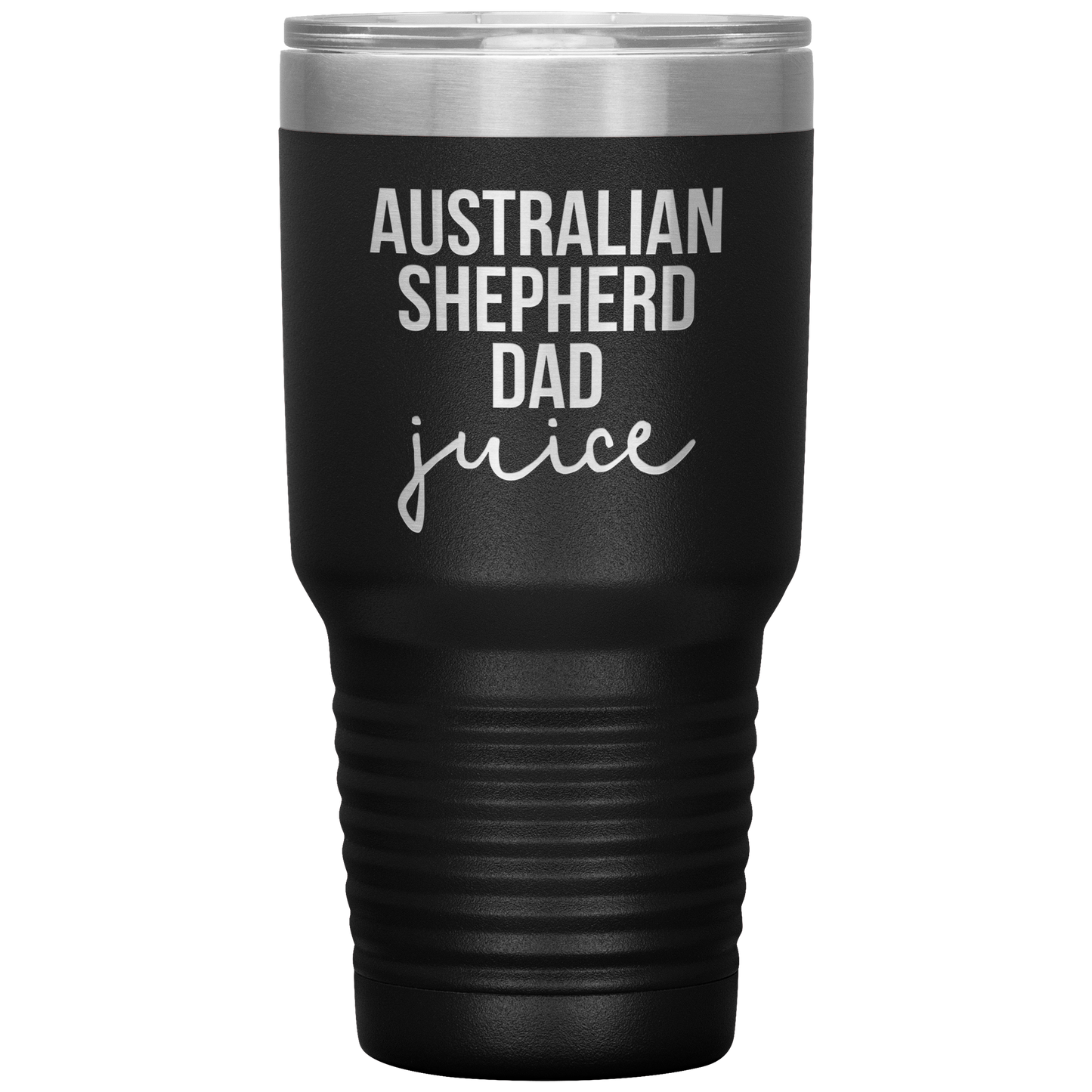 Australian Shepherd Dad Tumbler, Funny Travel Coffee Mug, Birthday Gifts for Men and Women