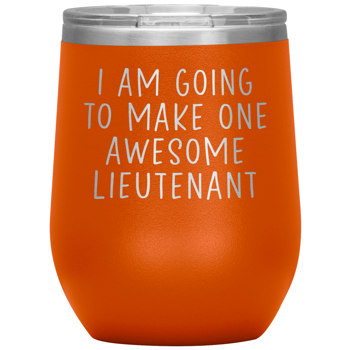 Lieutenant Wine Tumbler, Lieutenant Gifts, Travel Wine Cup, Birthday Gifts for Men and Women