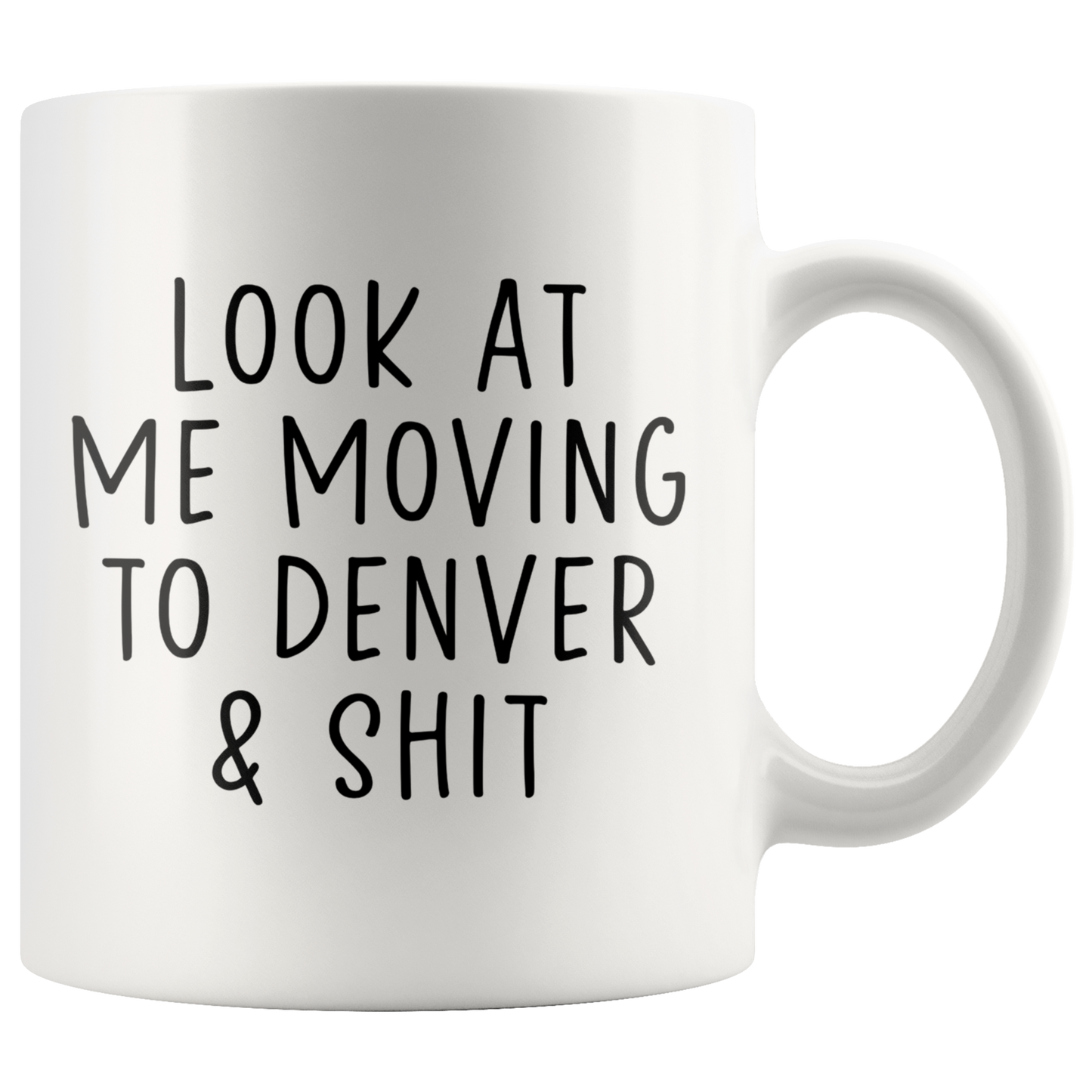 Moving to Denver Gifts, Colorado Coffee Mug, Two Tone Accent Cup, Birthday Gift for Men and Women