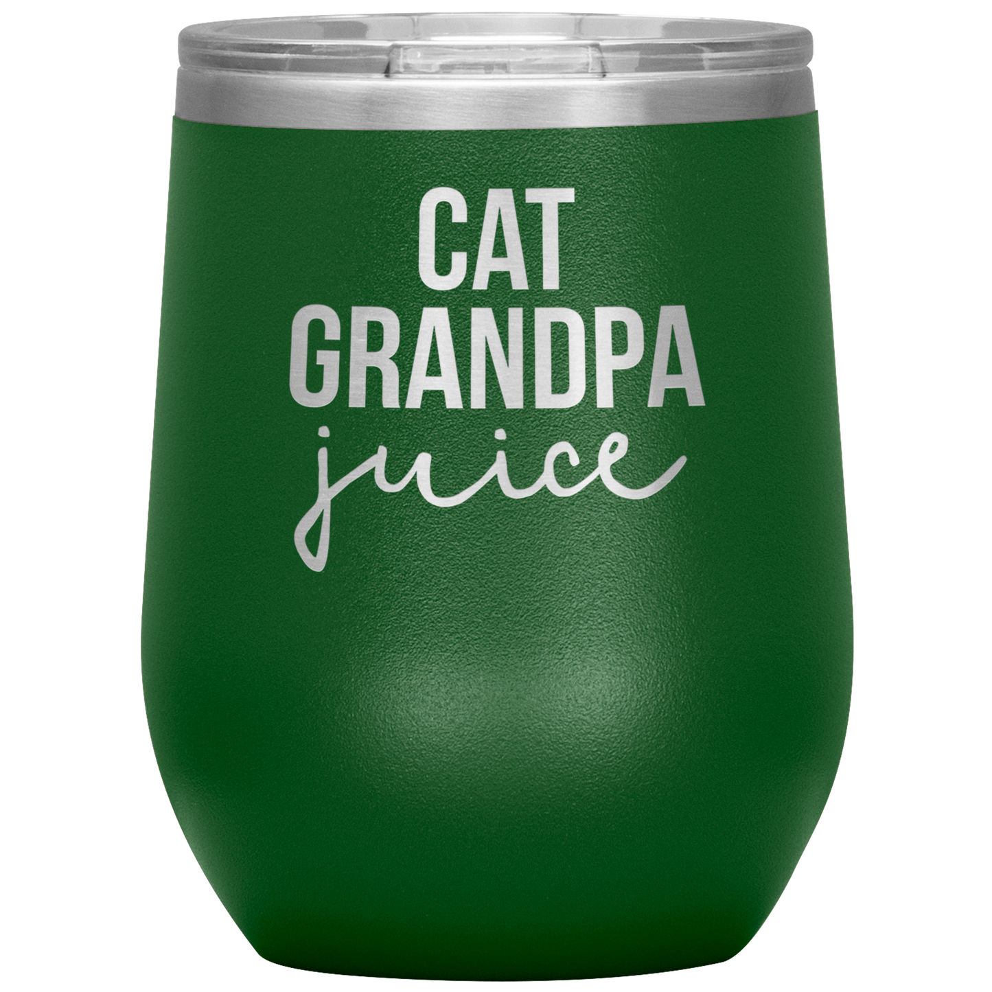 Cat Grandpa Wine Tumbler, Cat Grandpa Gifts, Travel Wine Cup, Birthday Gifts for Men and Women