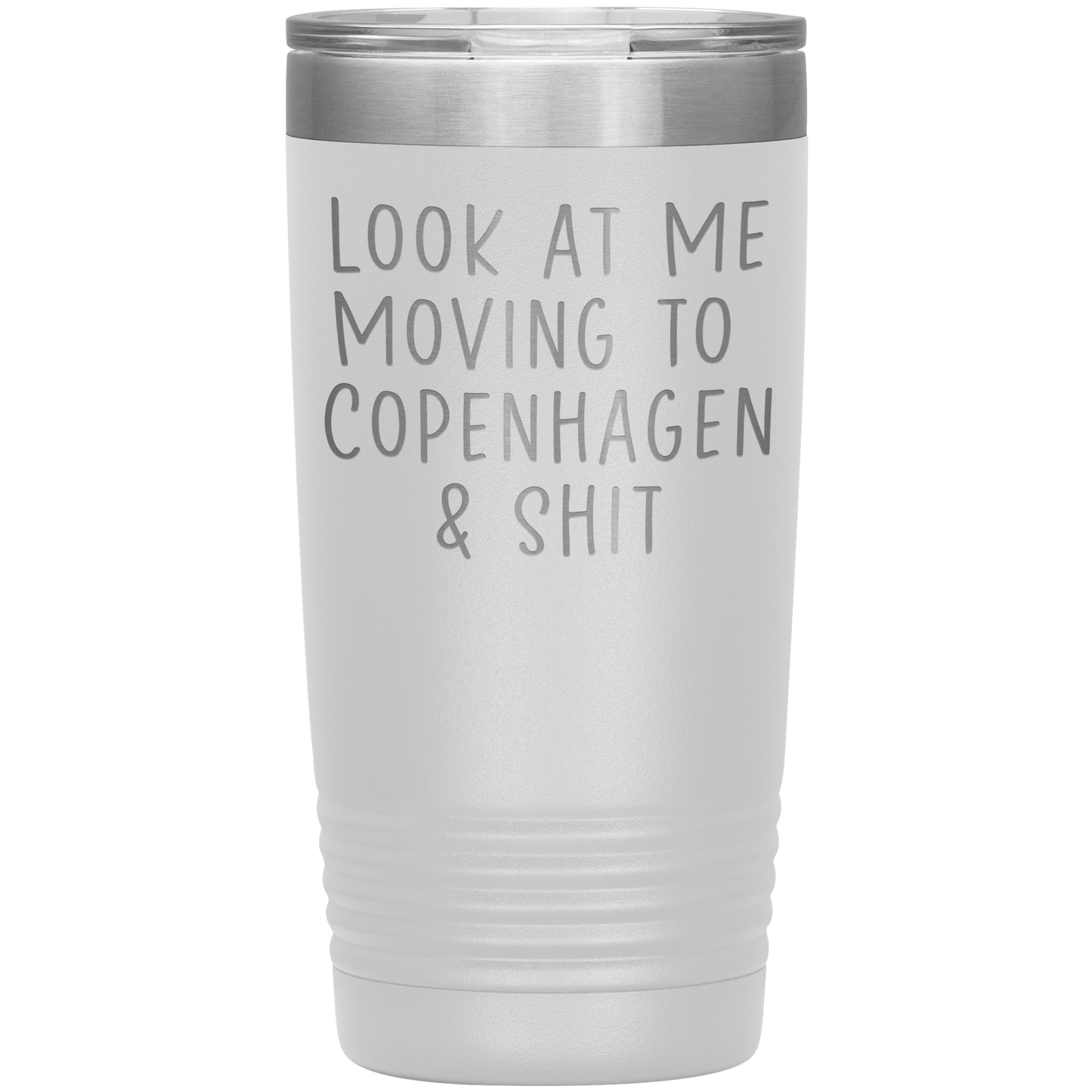 Moving to Copenhagen Denmark Tumbler, Funny Moving Away Travel Coffee Mug, Birthday Gifts for Men and Women