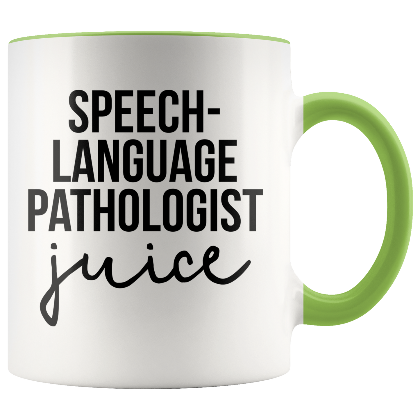 Speech Language Pathologist Gifts, Coffee Mug, Two Tone Accent Cup, Birthday Gift for Men and Women