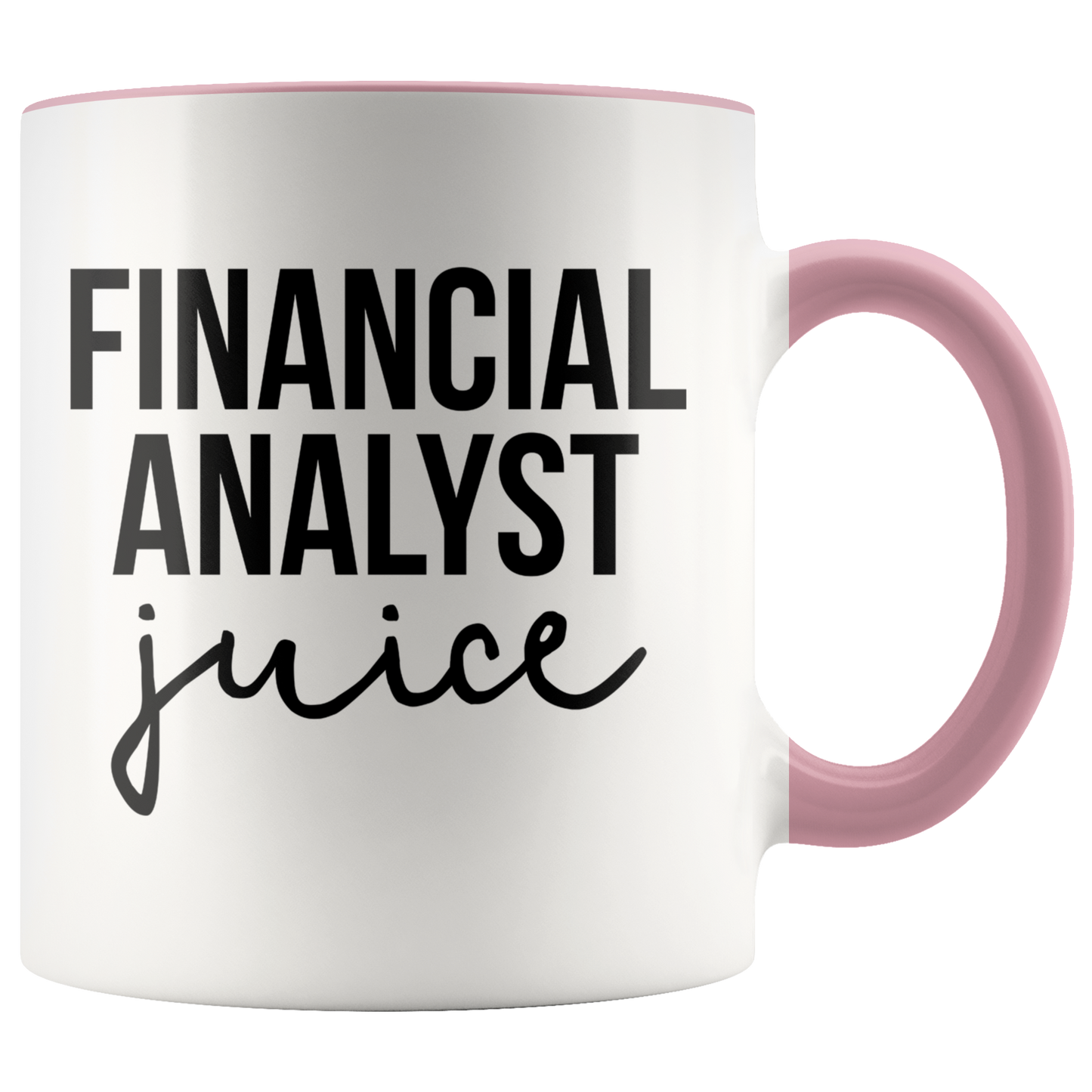 Financial Analyst Gifts, Coffee Mug, Two Tone Accent Cup, Birthday Gift for Men and Women