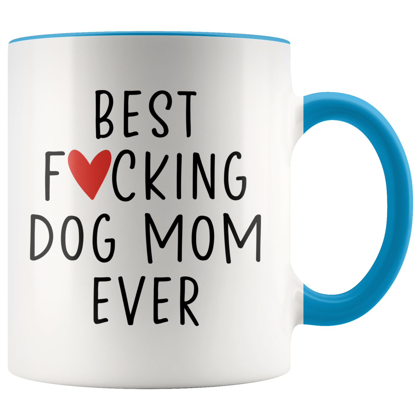 Dog Mom Gifts, Coffee Mug, Two Tone Accent Cup, Birthday Gift for Men and Women