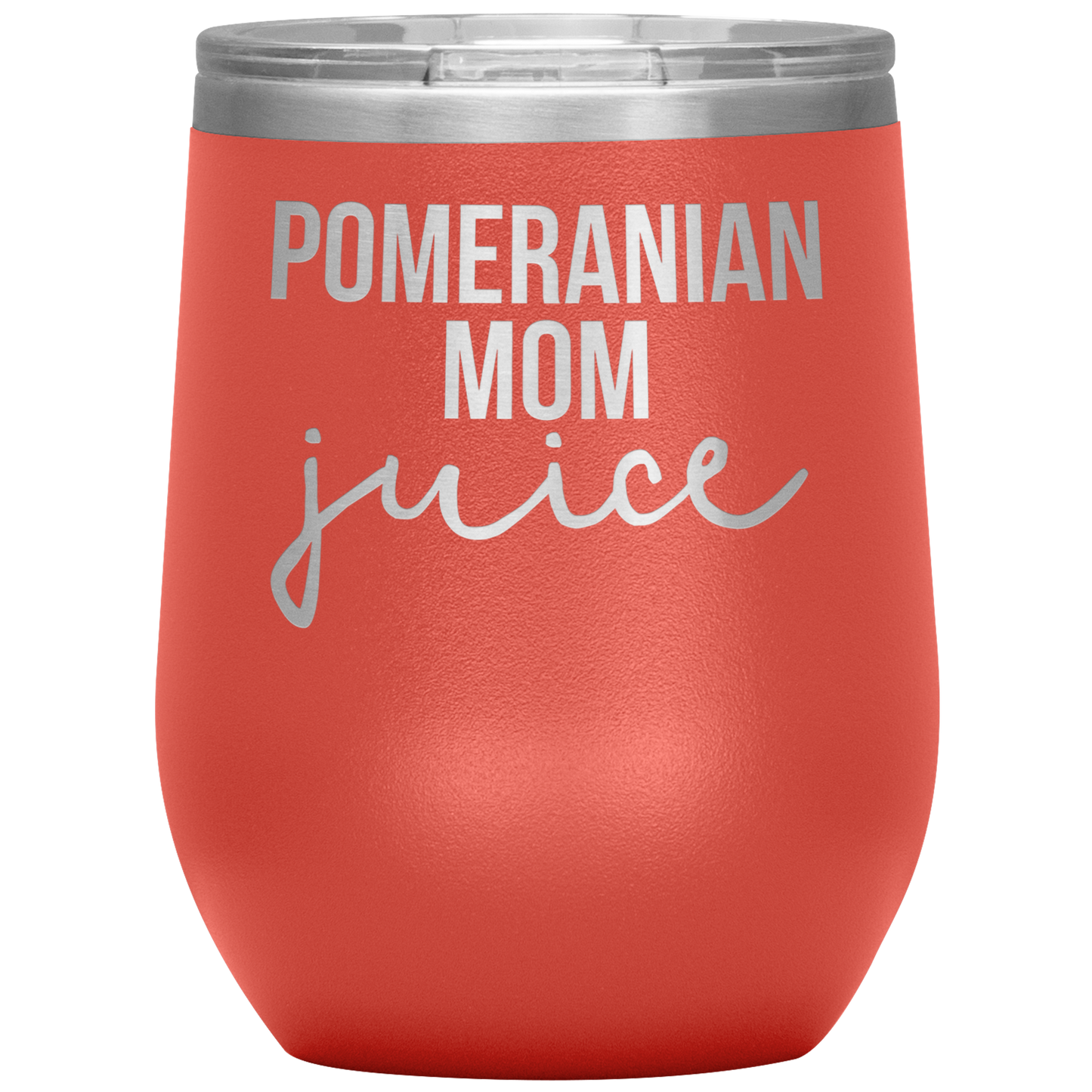 Pomeranian Maman vin Tumbler, Pomeranian maman cadeaux, voyage Vin Tasse, Cadeaux D'anniversaire pour hommes et femmes