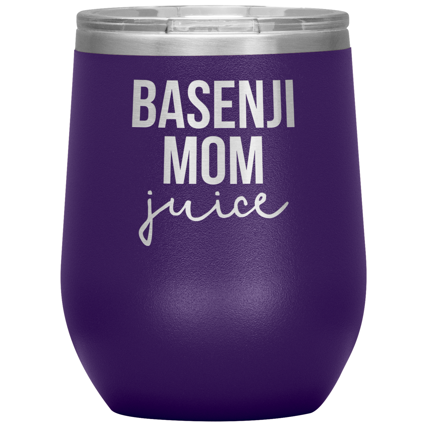 Basenji Mom Wine Tumbler, Funny Travel Wine Cup, Birthday Gifts for Men and Women