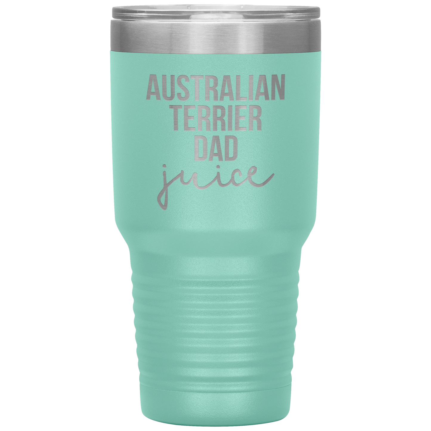 Australian Terrier Dad Tumbler, Funny Travel Coffee Mug, Birthday Gifts for Men and Women