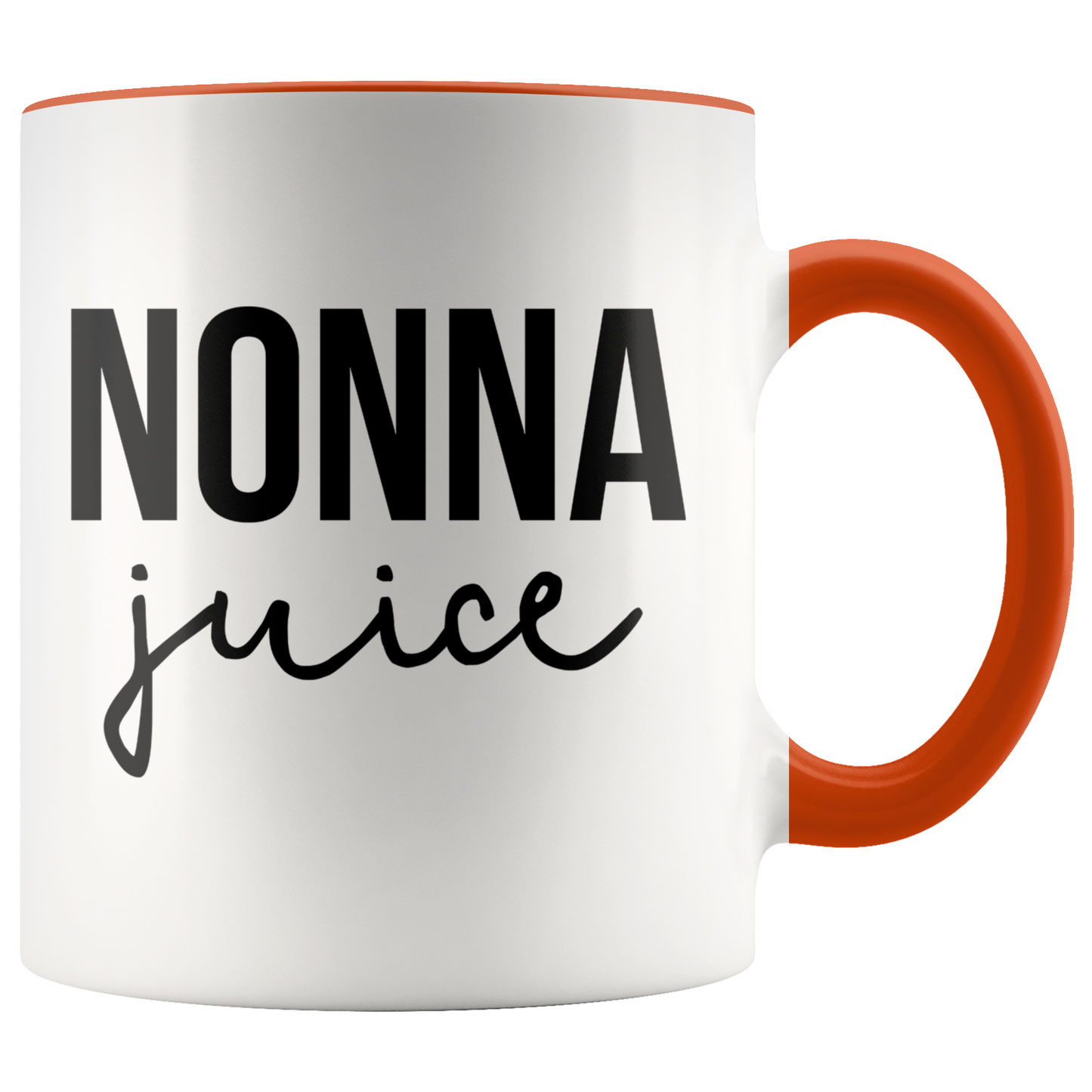 Nonna Gifts, Coffee Mug, Two Tone Accent Cup, Birthday Gift for Men and Women