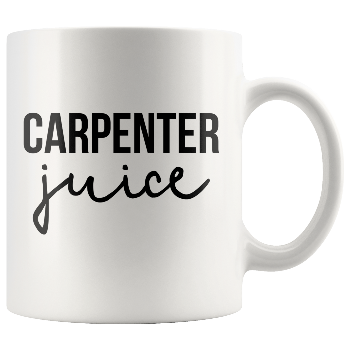 Carpenter Gifts, Coffee Mug, Two Tone Accent Cup, Birthday Gift for Men and Women